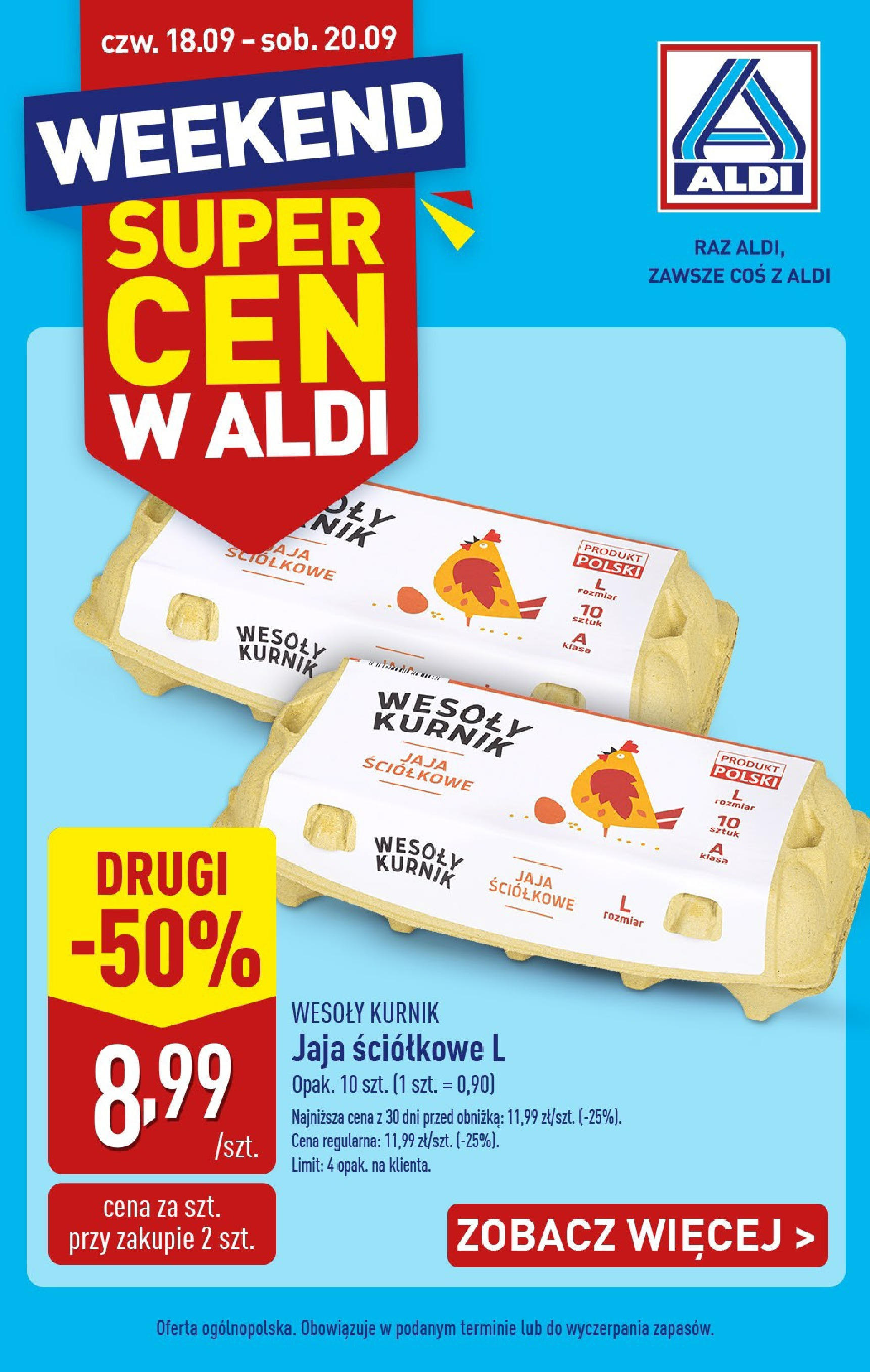 aldi - Gazetka ALDI - Weekend super cen - ważna od 18.09. do 20.09.