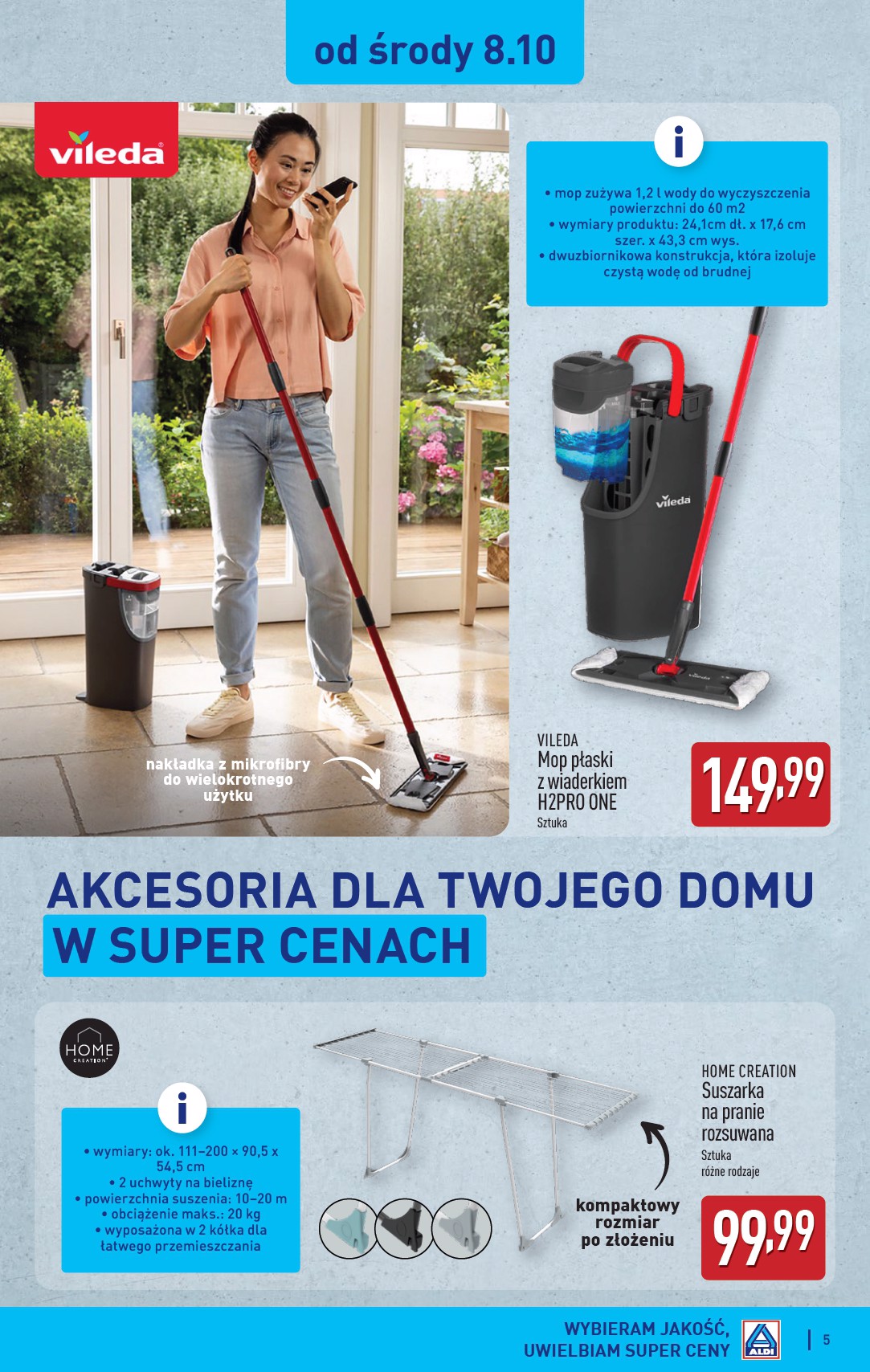 aldi - Gazetka ALDI - Artykuły przemysłowe i tekstylia - ważna od 06.10. do 11.10. - page: 5