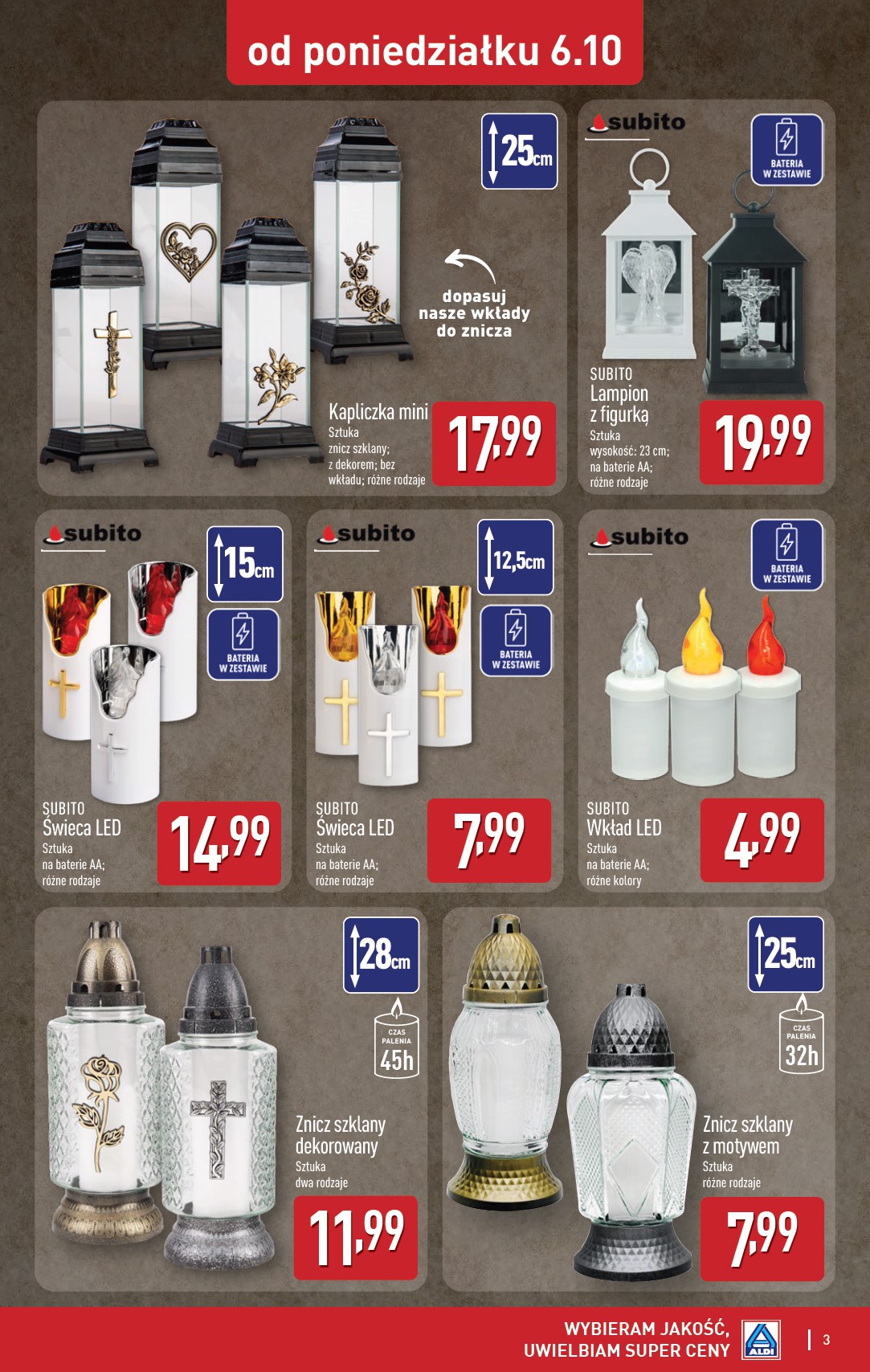 aldi - Gazetka ALDI - Artykuły przemysłowe i tekstylia - ważna od 06.10. do 11.10. - page: 3