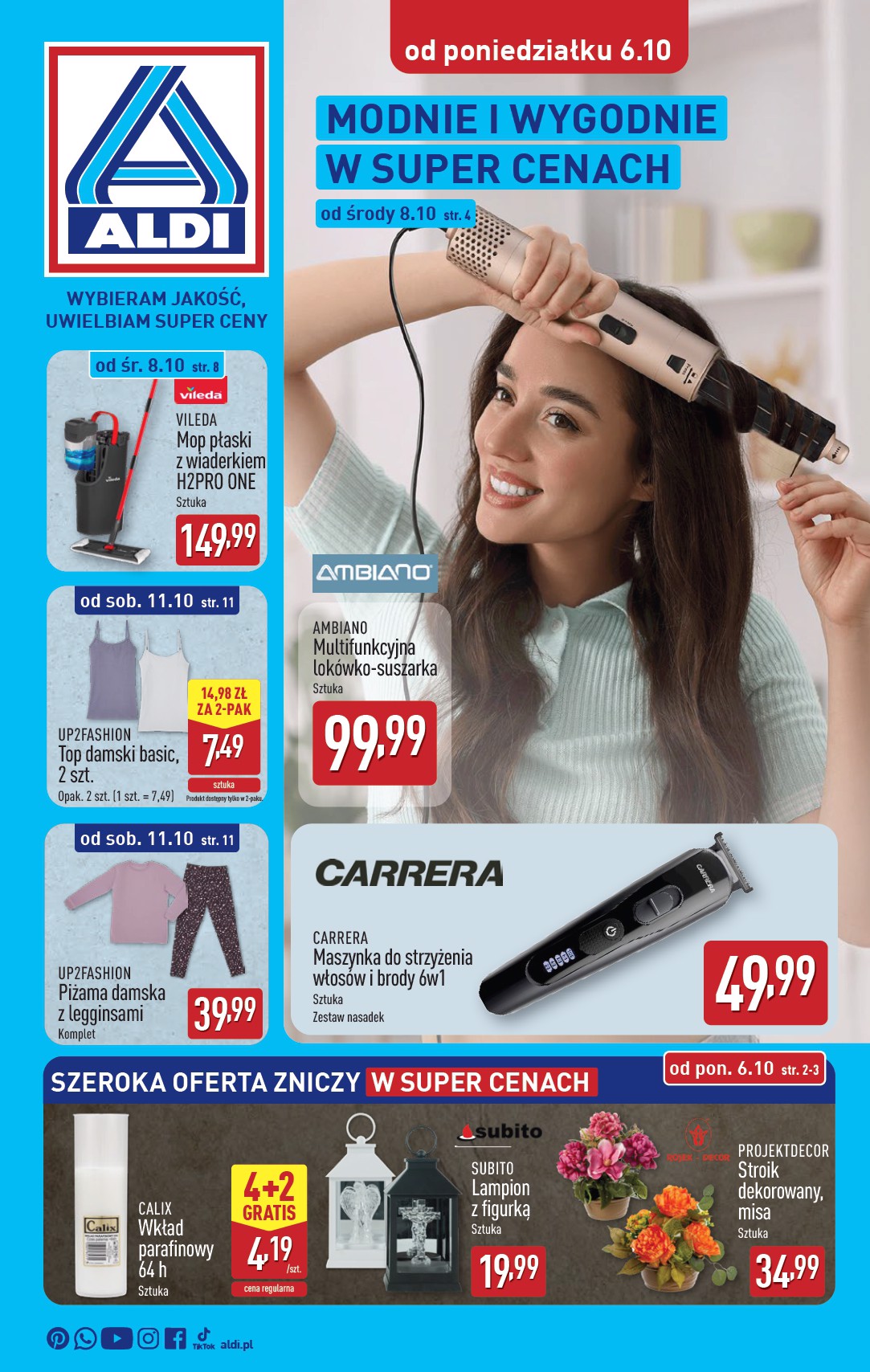 aldi - Gazetka ALDI - Artykuły przemysłowe i tekstylia - ważna od 06.10. do 11.10.