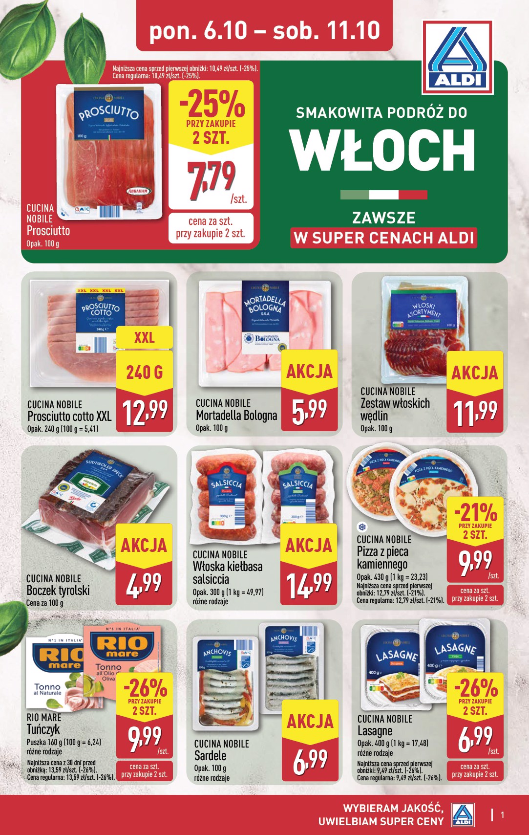 aldi - Gazetka ALDI - Oferta specjalna - ważna od 06.10. do 11.10.