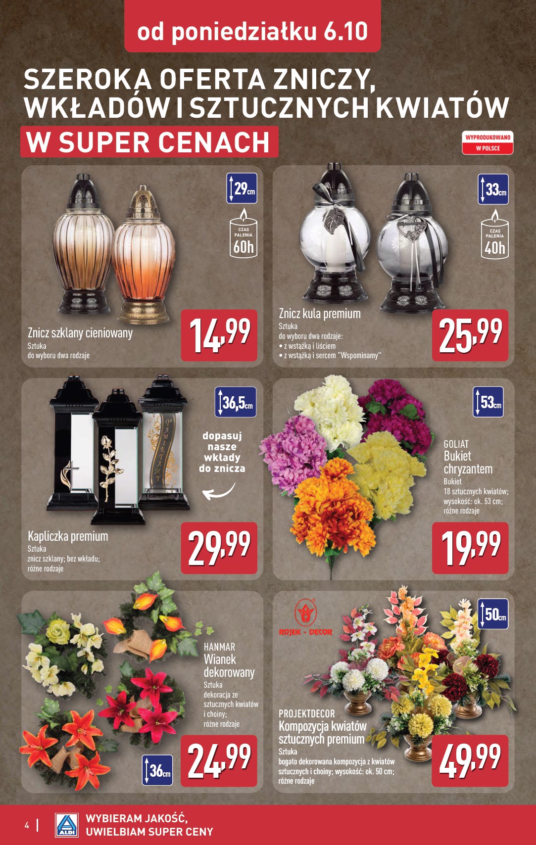 aldi - Gazetka ALDI - Światełko pamięci - ważna od 06.10. do 11.10. - page: 4