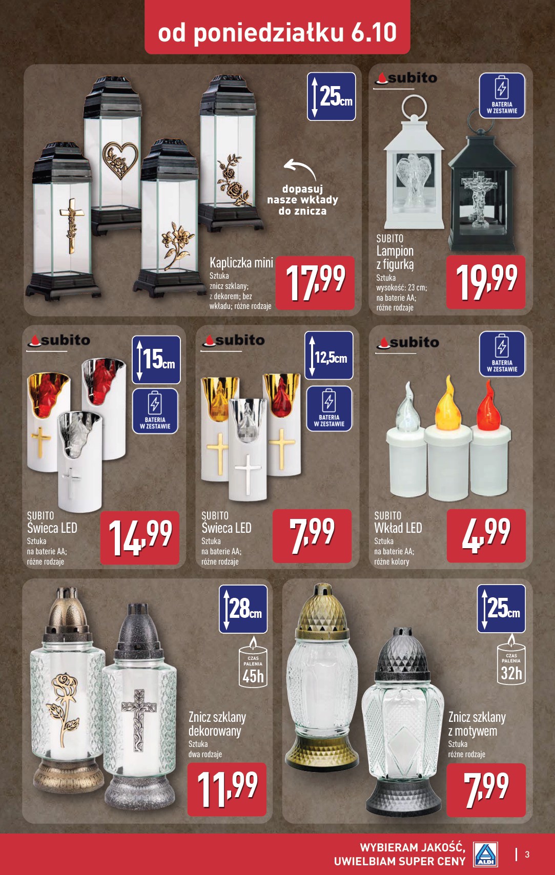 aldi - Gazetka ALDI - Światełko pamięci - ważna od 06.10. do 11.10. - page: 3