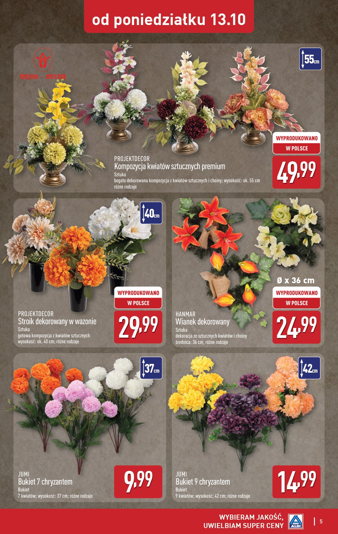 aldi - Gazetka ALDI - Artykuły przemysłowe i tekstylia - ważna od 13.10. do 18.10. - page: 5