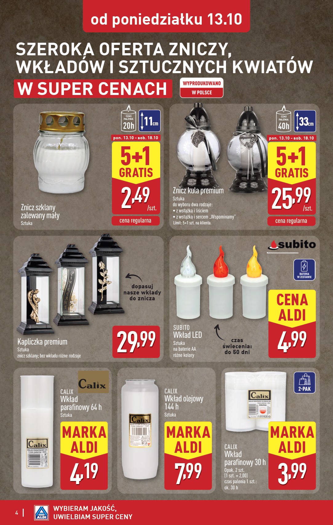 aldi - Gazetka ALDI - Artykuły przemysłowe i tekstylia - ważna od 13.10. do 18.10. - page: 4