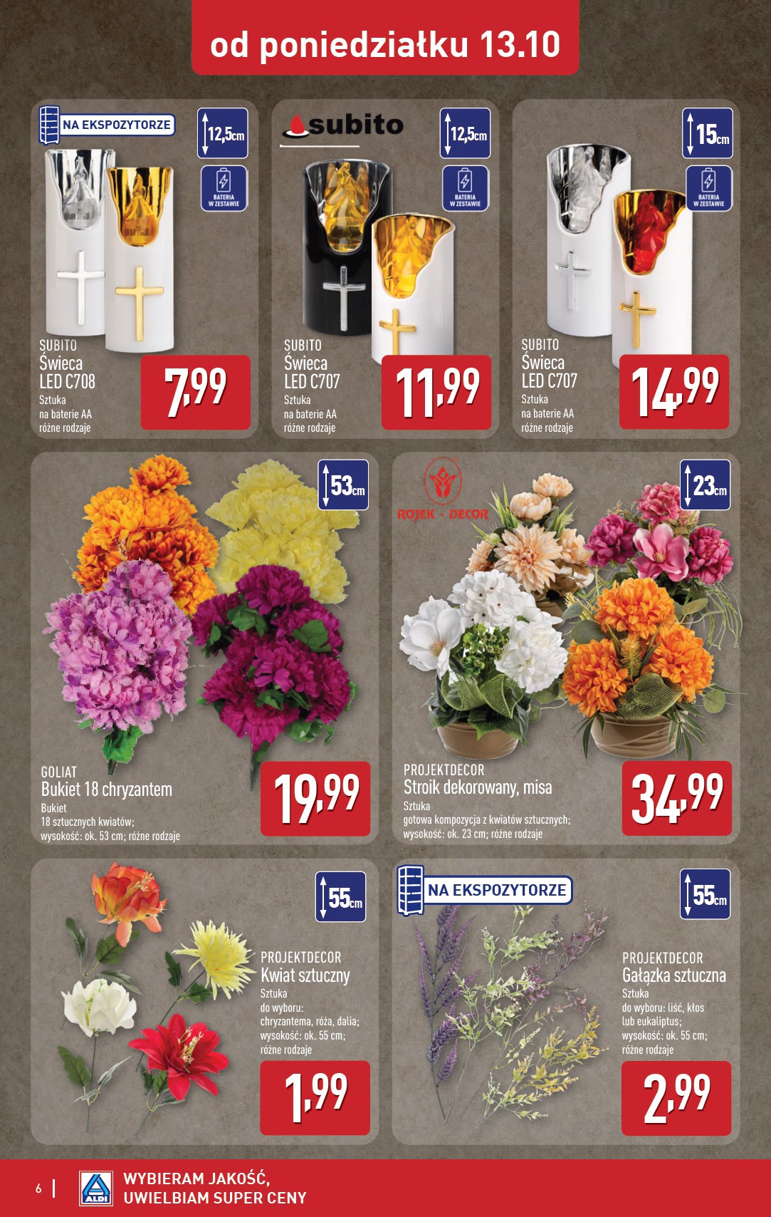 aldi - Gazetka ALDI - Artykuły przemysłowe i tekstylia - ważna od 13.10. do 18.10. - page: 6