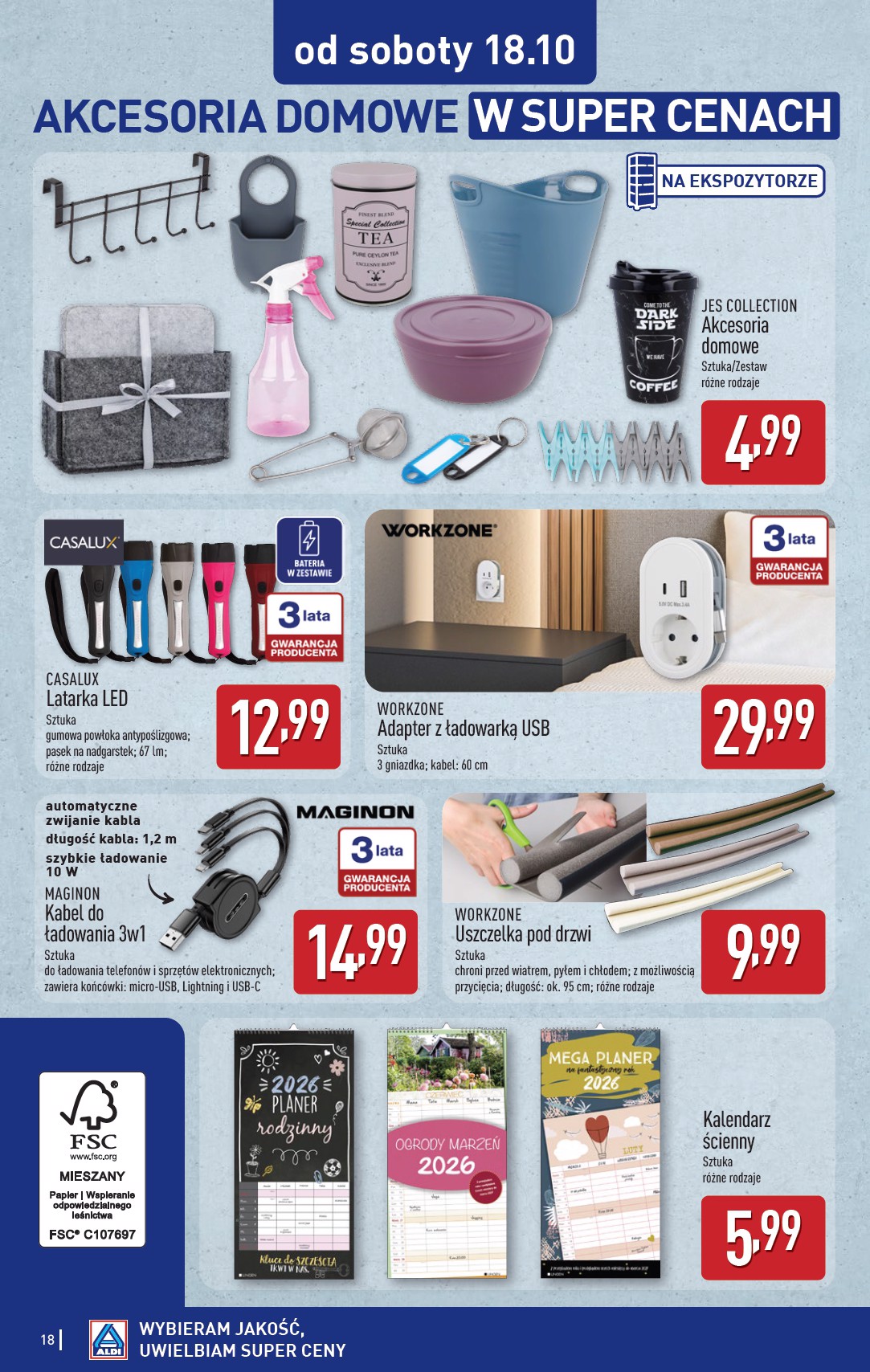 aldi - Gazetka ALDI - Artykuły przemysłowe i tekstylia - ważna od 13.10. do 18.10. - page: 18