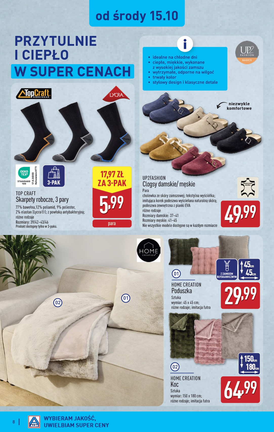 aldi - Gazetka ALDI - Artykuły przemysłowe i tekstylia - ważna od 13.10. do 18.10. - page: 8