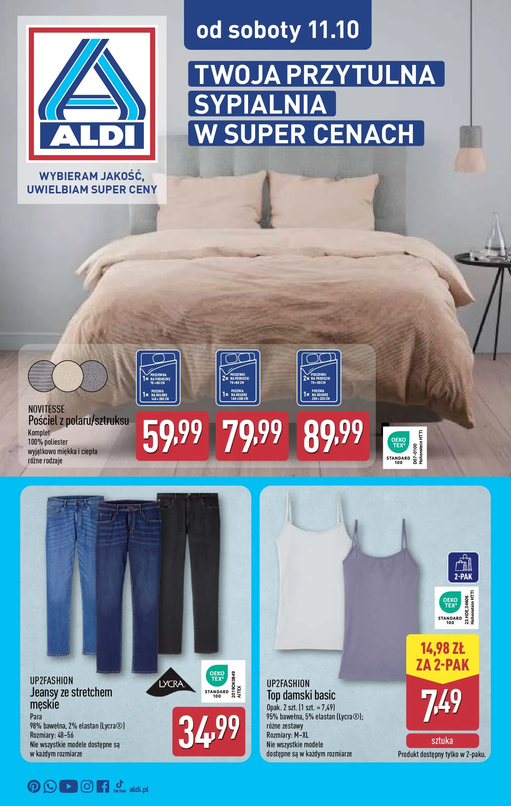 aldi - Gazetka ALDI - Przytulna sypialnia - ważna od 11.10. do 17.10.