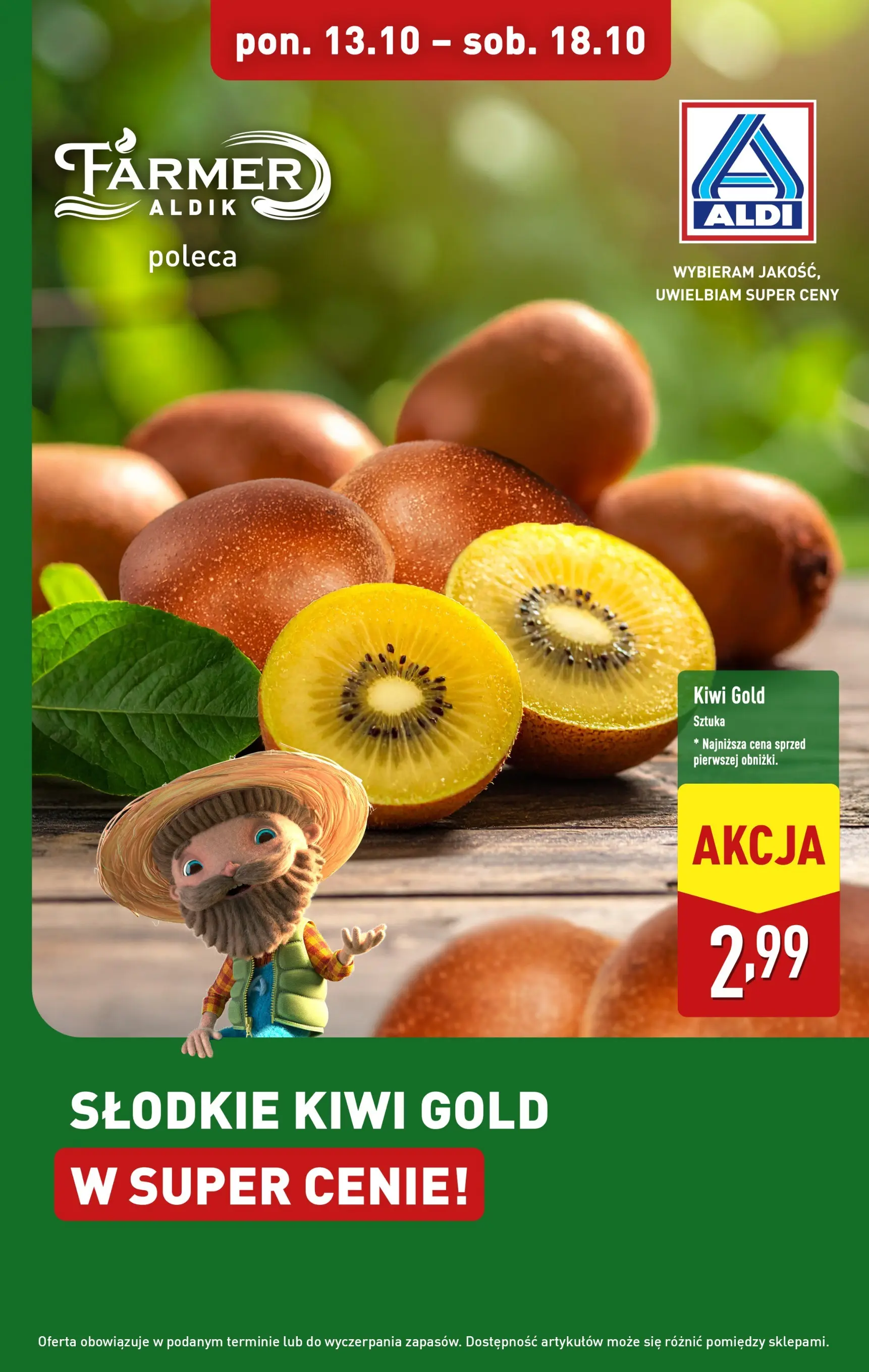 aldi - Gazetka ALDI - Słodkie kiwi - ważna od 13.10. do 18.10.