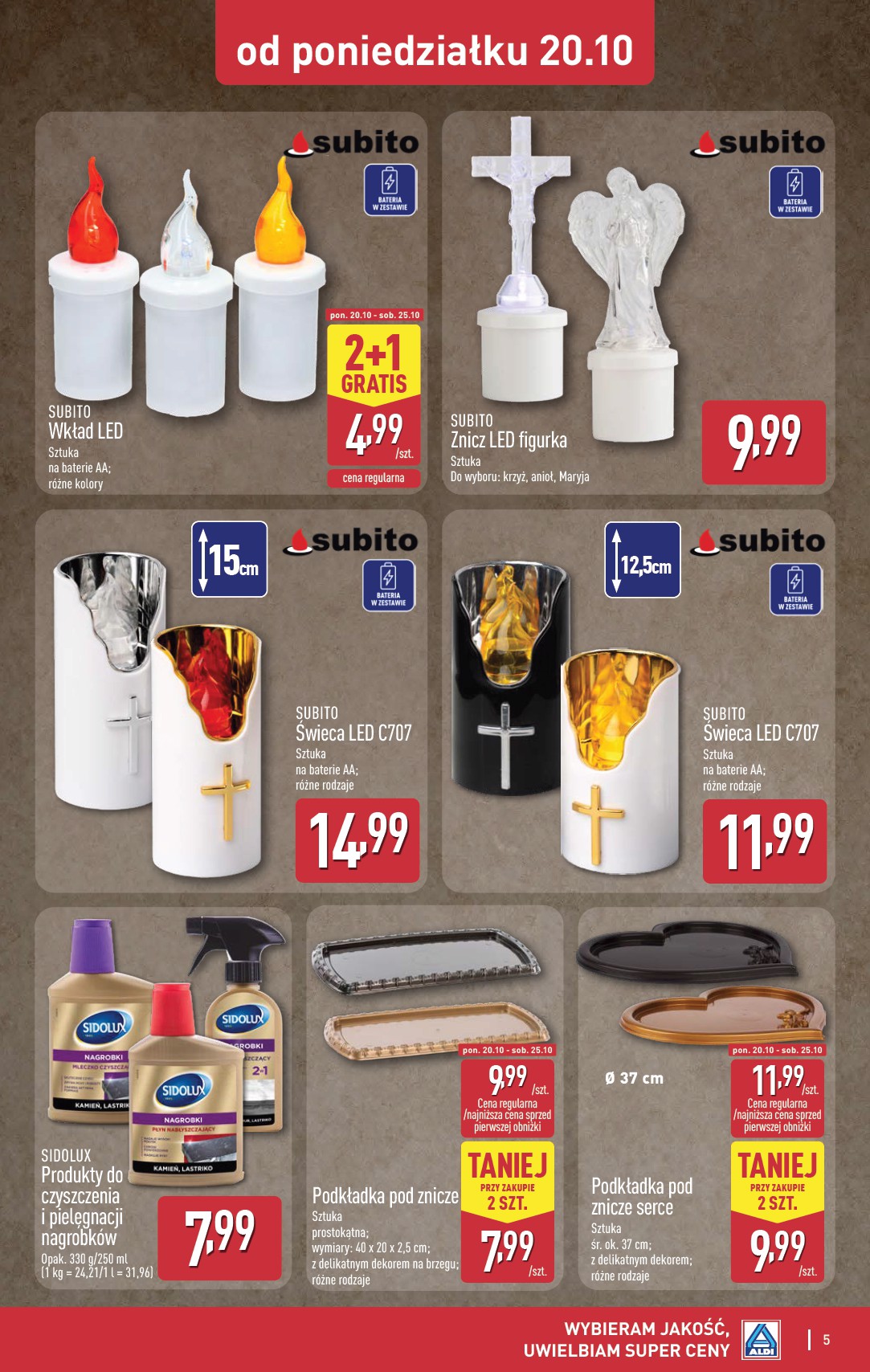 aldi - Gazetka ALDI - Artykuły przemysłowe i tekstylia - ważna od 22.10. do 25.10. - page: 5