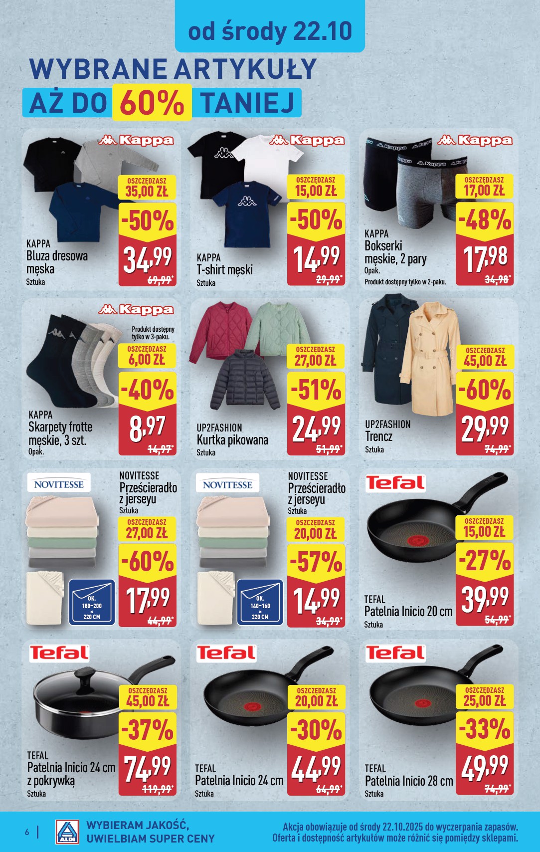 aldi - Gazetka ALDI - Artykuły przemysłowe i tekstylia - ważna od 22.10. do 25.10. - page: 6