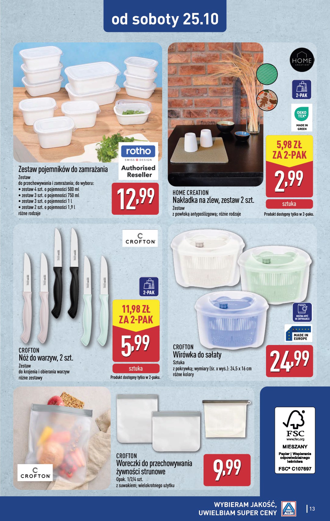 aldi - Gazetka ALDI - Artykuły przemysłowe i tekstylia - ważna od 22.10. do 25.10. - page: 13