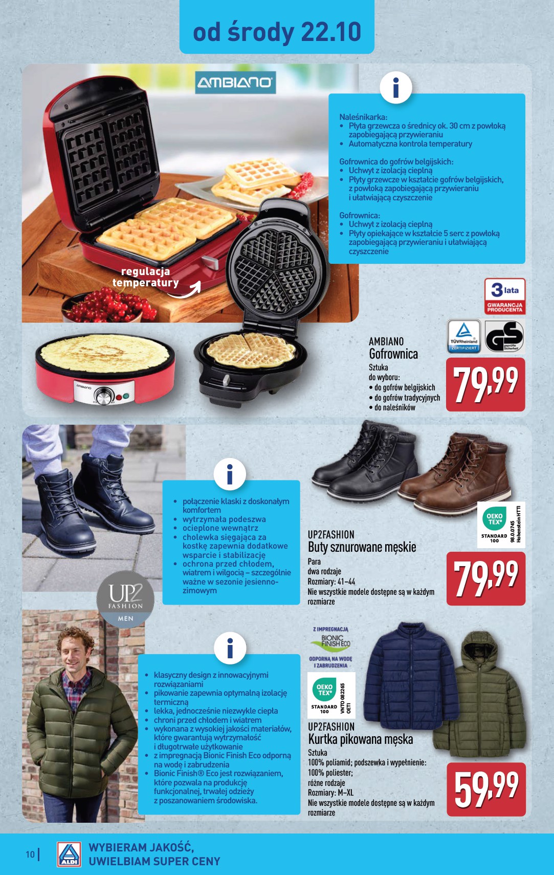 aldi - Gazetka ALDI - Artykuły przemysłowe i tekstylia - ważna od 22.10. do 25.10. - page: 10