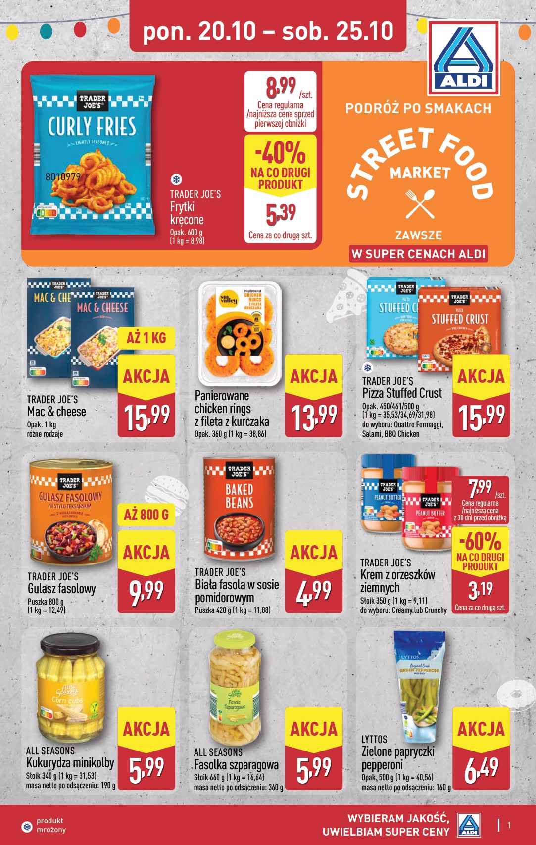 aldi - Gazetka ALDI - Podróż po smakach Street Food Market - ważna od 20.10. do 25.10.