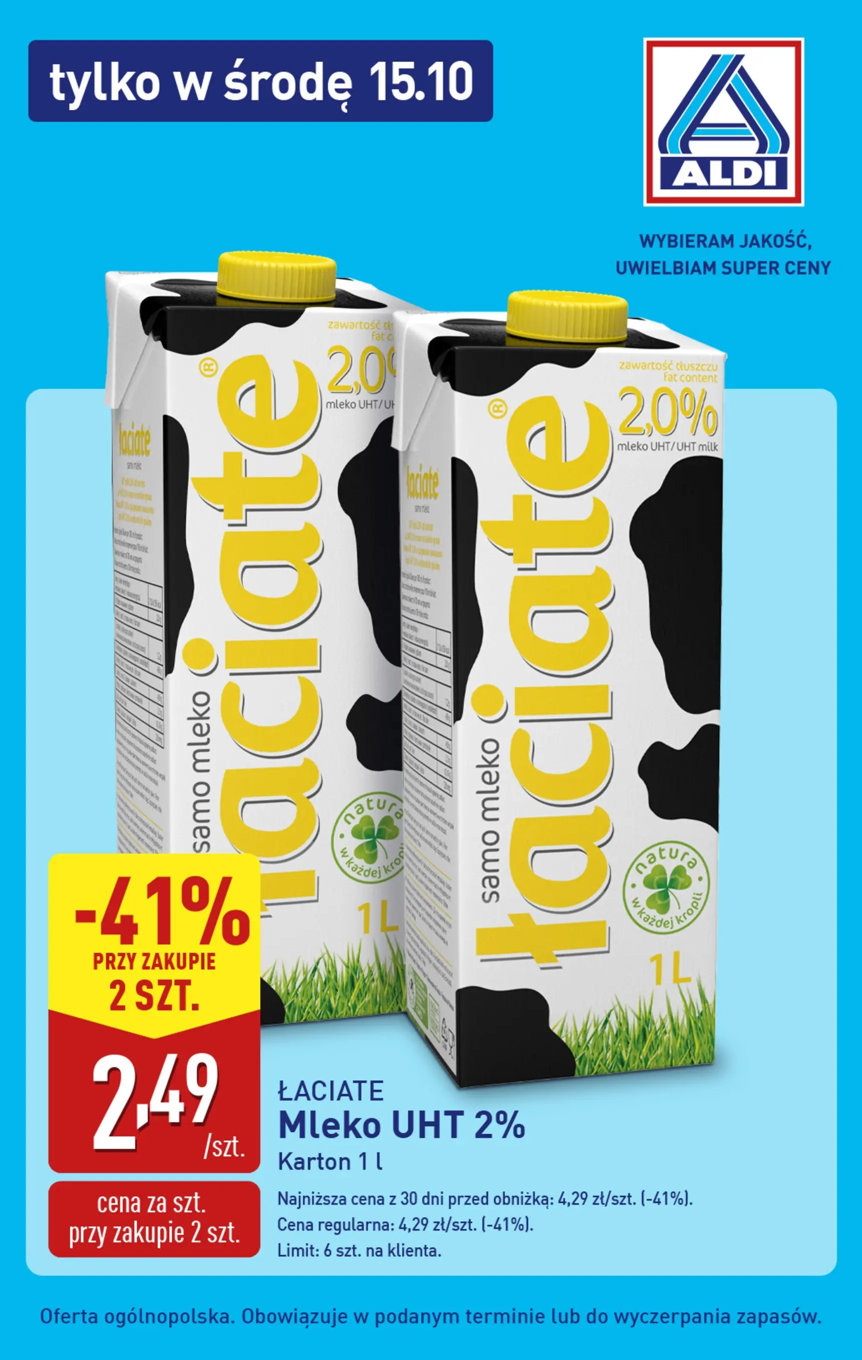 aldi - Gazetka ALDI - Tylko w środę - ważna od 15.10. do 15.10.