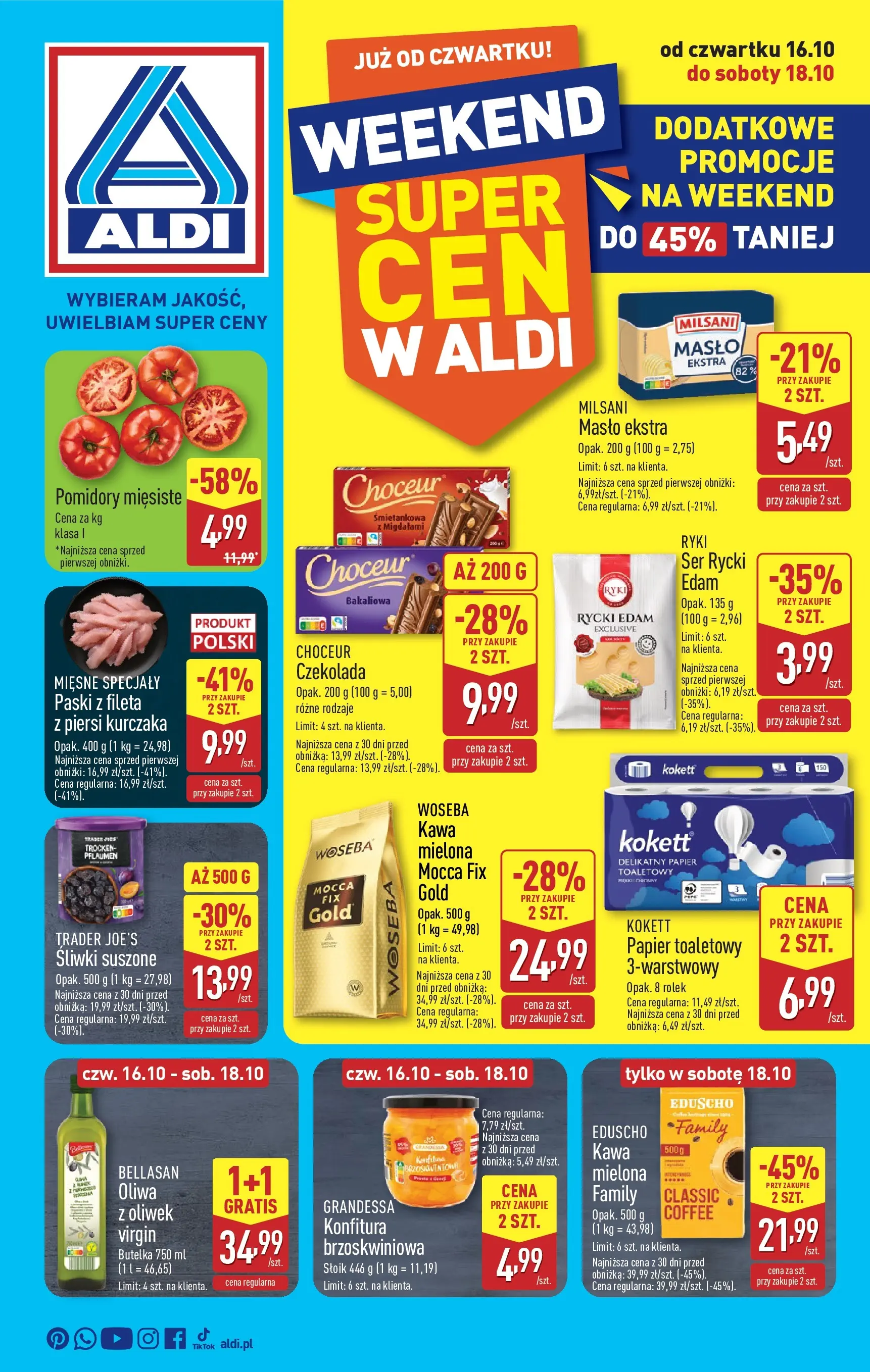 aldi - Gazetka ALDI - Weekend super cen - ważna od 16.10. do 18.10.