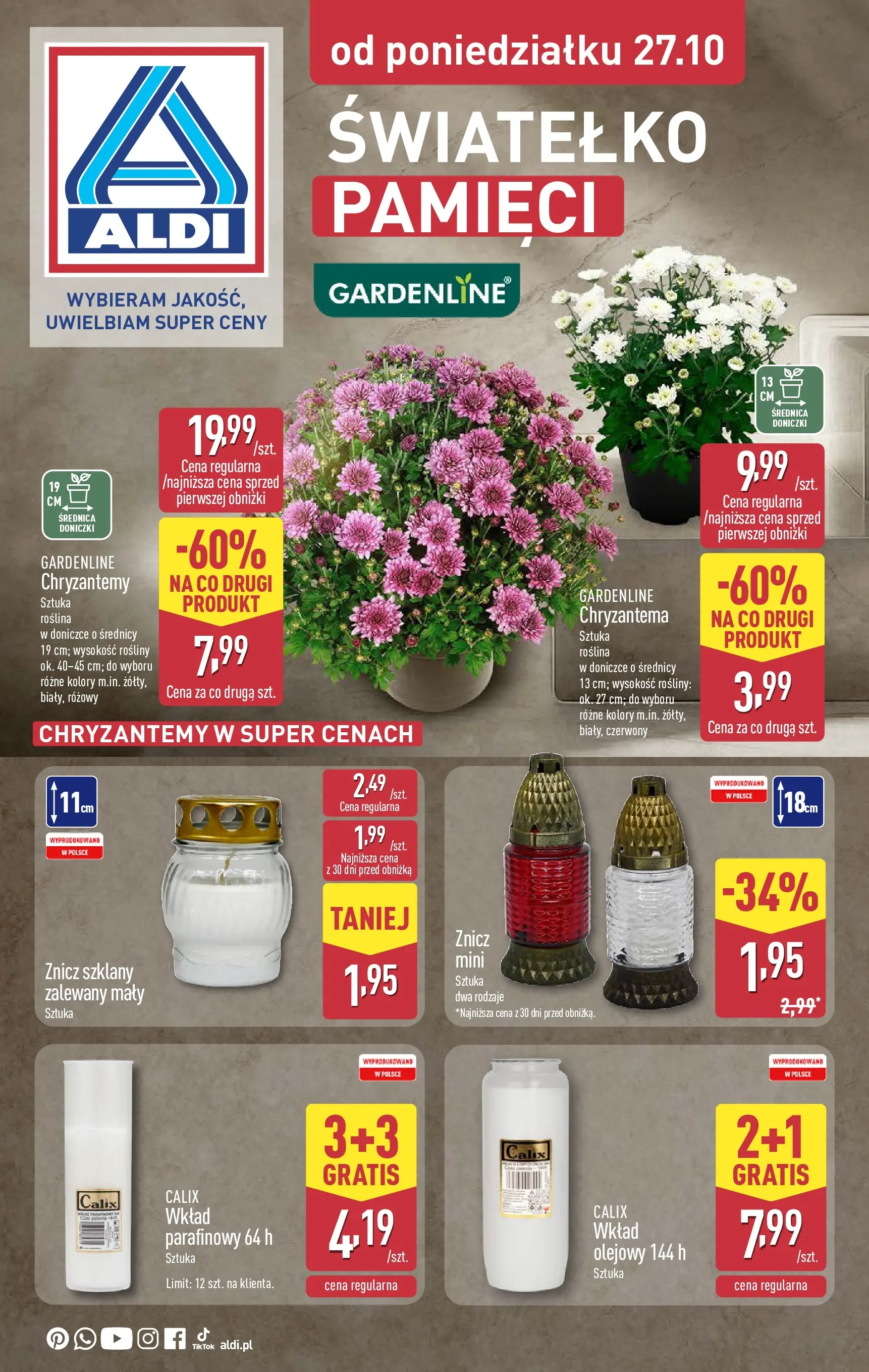 aldi - Gazetka ALDI - Światełko pamięci - ważna od 27.10. do 31.10.