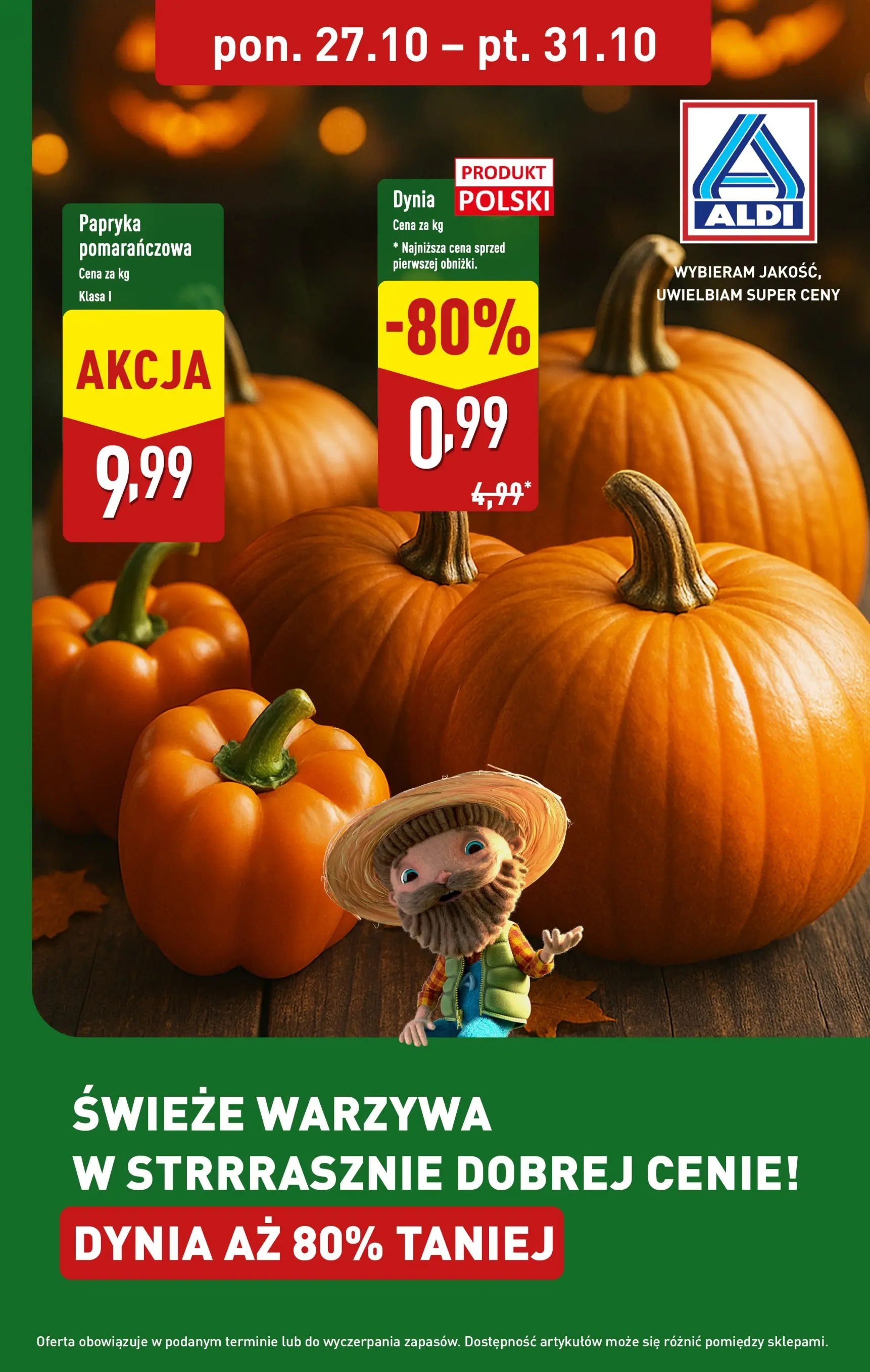 aldi - Gazetka ALDI - Dynia 80% taniej - ważna od 27.10. do 31.10.