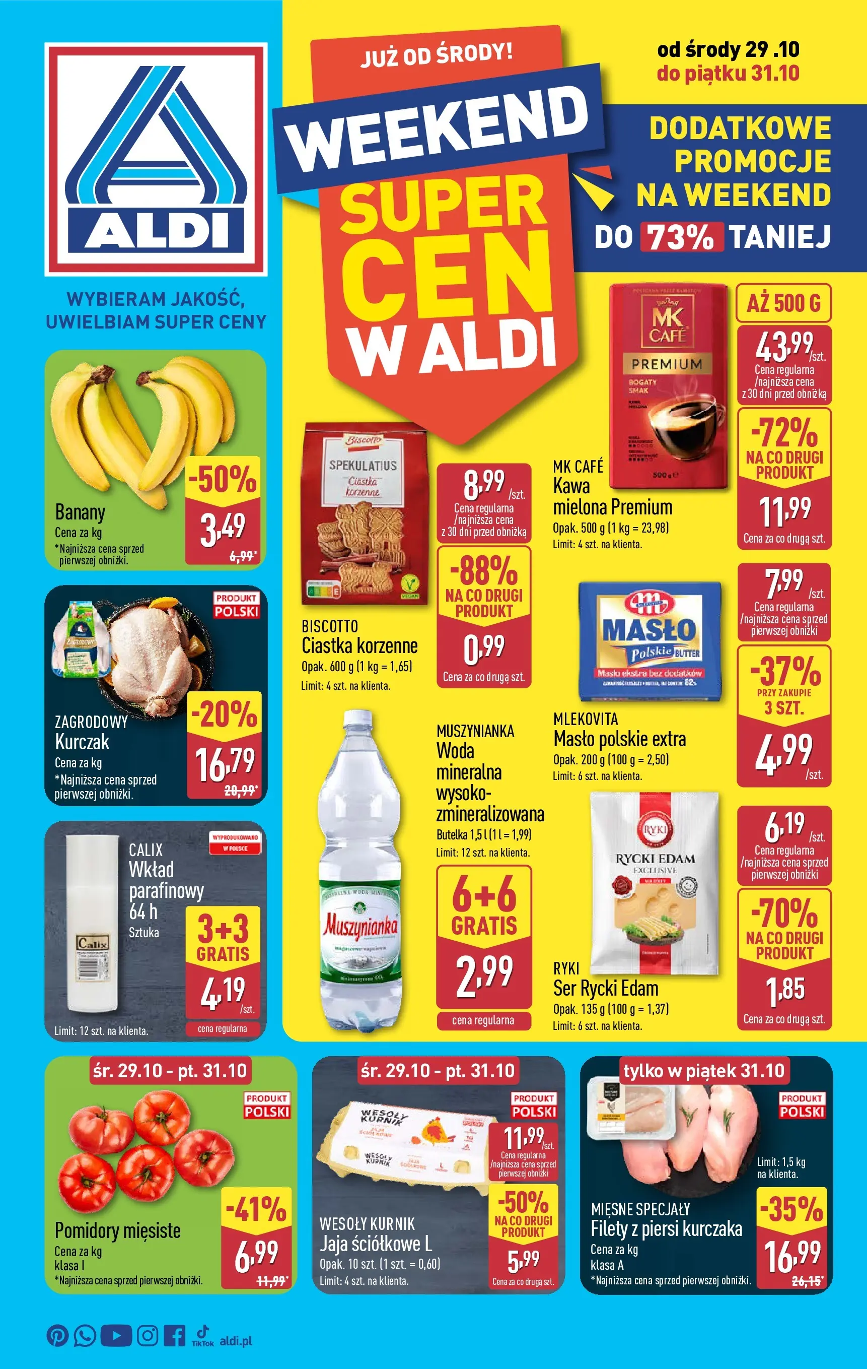 aldi - Gazetka ALDI - Dodatkowe promocje na weekend - ważna od 29.10. do 31.10.