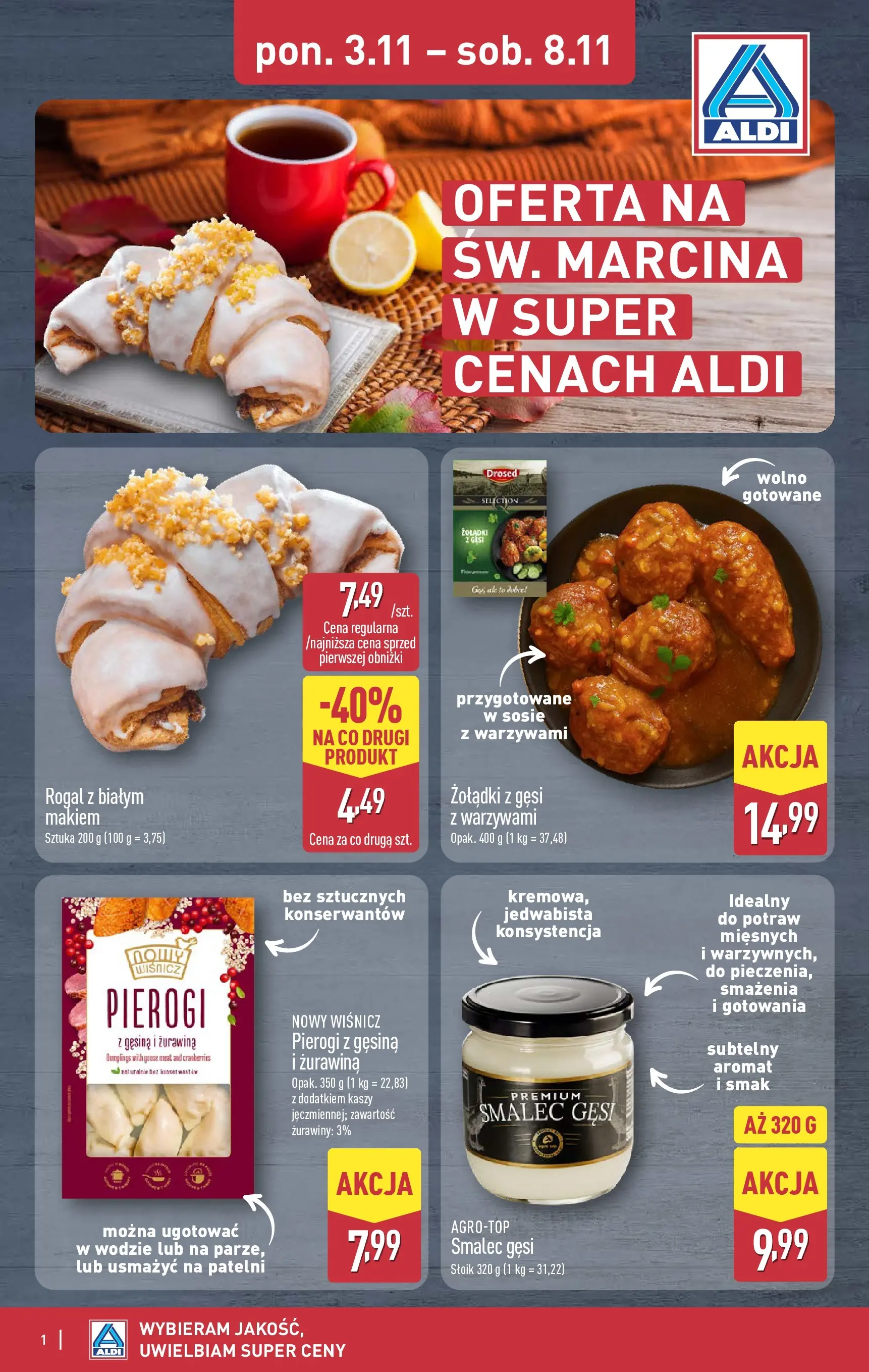 aldi - Gazetka ALDI - Oferta na św. Marcina - ważna od 03.11. do 08.11.