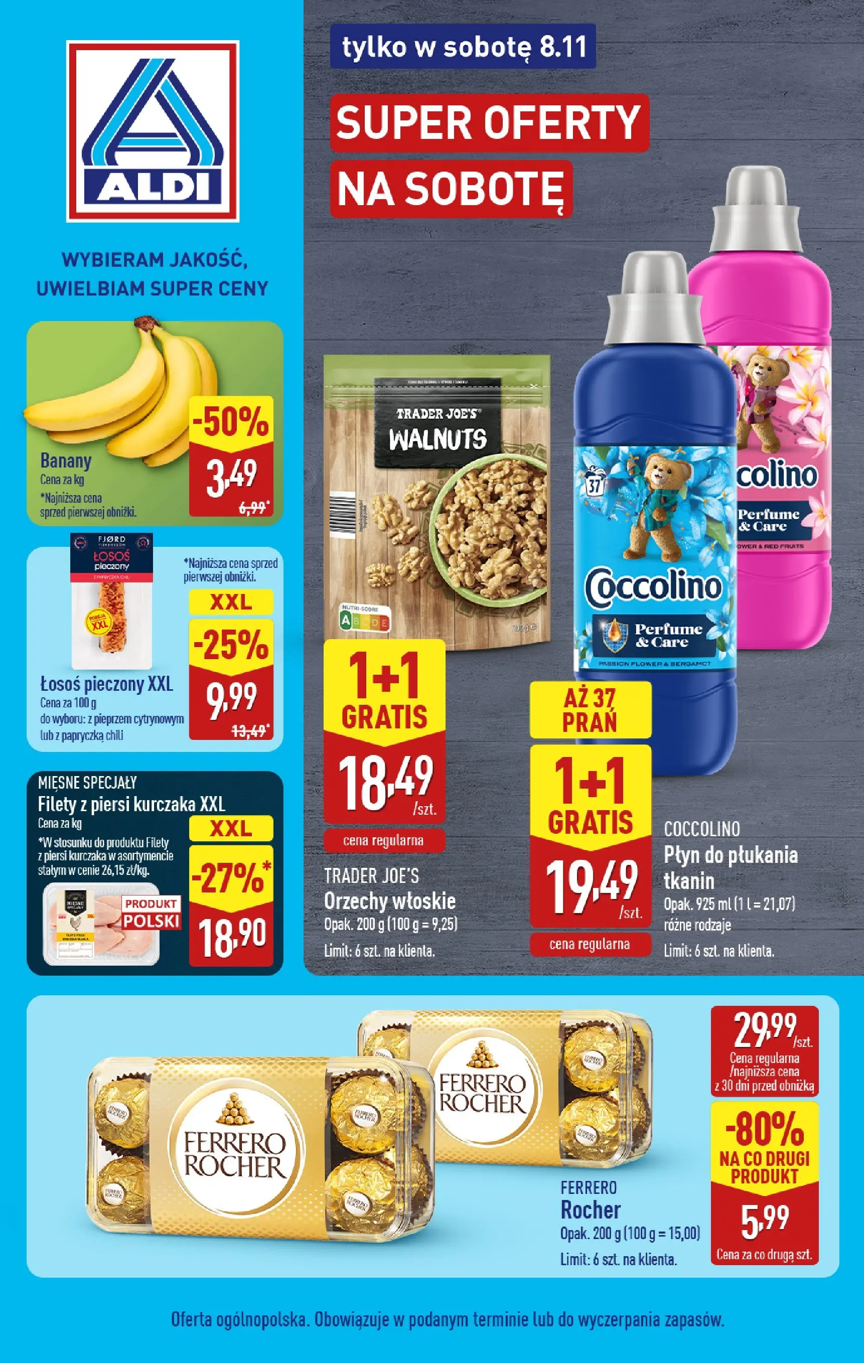 aldi - Gazetka ALDI - Super oferty na sobotę - ważna od 08.11. do 08.11.