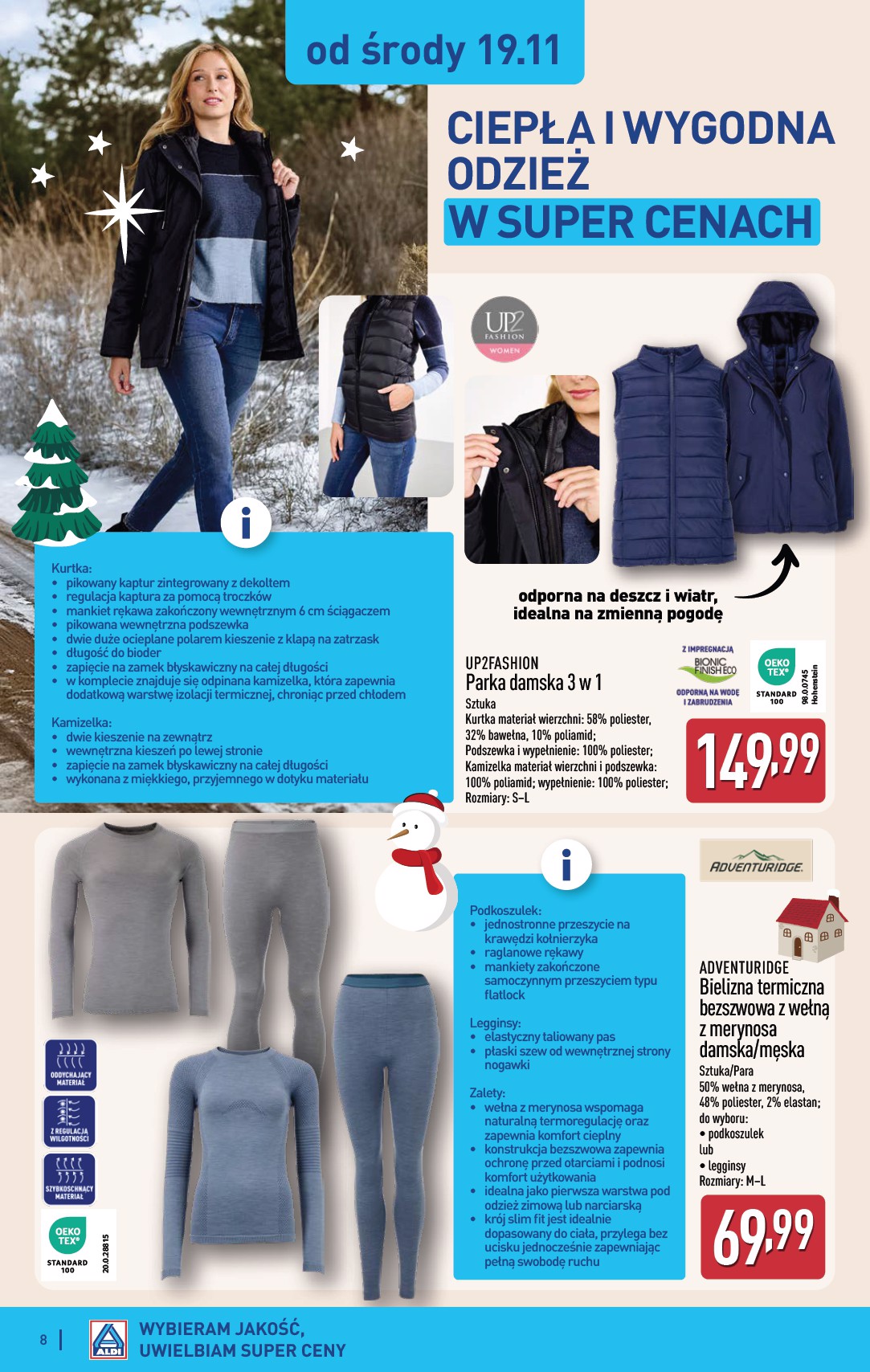 aldi - Gazetka ALDI - Artykuły przemysłowe i tekstylia - ważna od 19.11. do 22.11. - page: 8