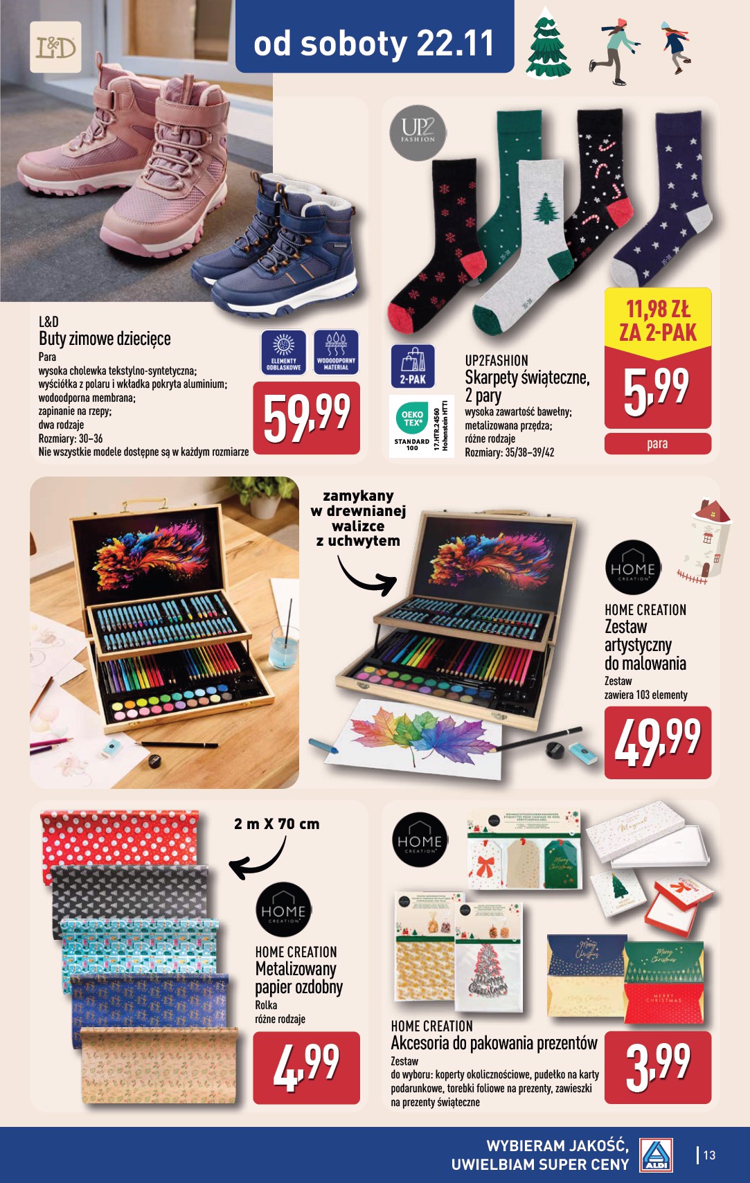 aldi - Gazetka ALDI - Artykuły przemysłowe i tekstylia - ważna od 19.11. do 22.11. - page: 13