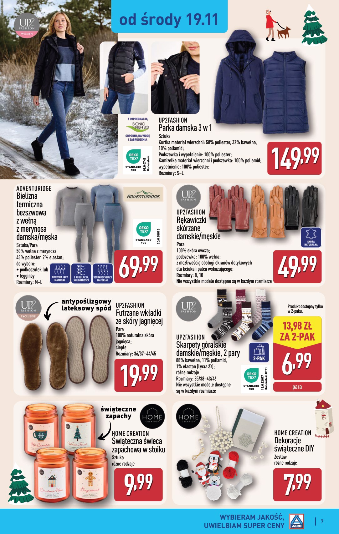 aldi - Gazetka ALDI - Artykuły przemysłowe i tekstylia - ważna od 19.11. do 22.11. - page: 7