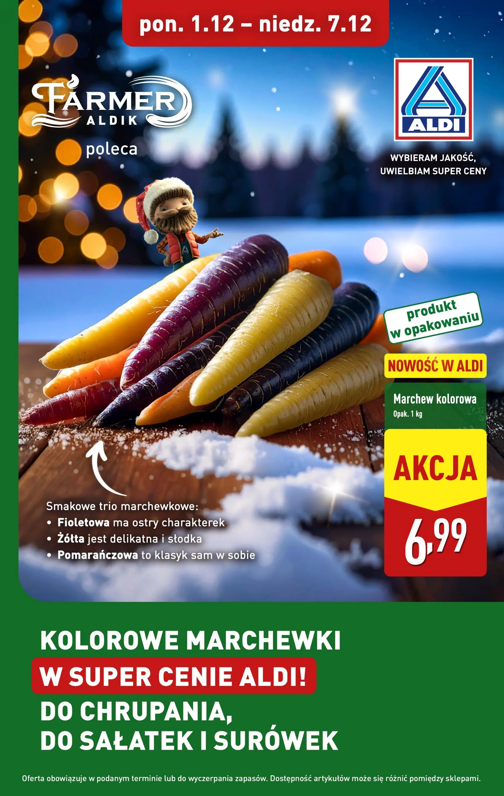 aldi - Gazetka ALDI - Kolorowe marchewki - ważna od 01.12. do 07.12.