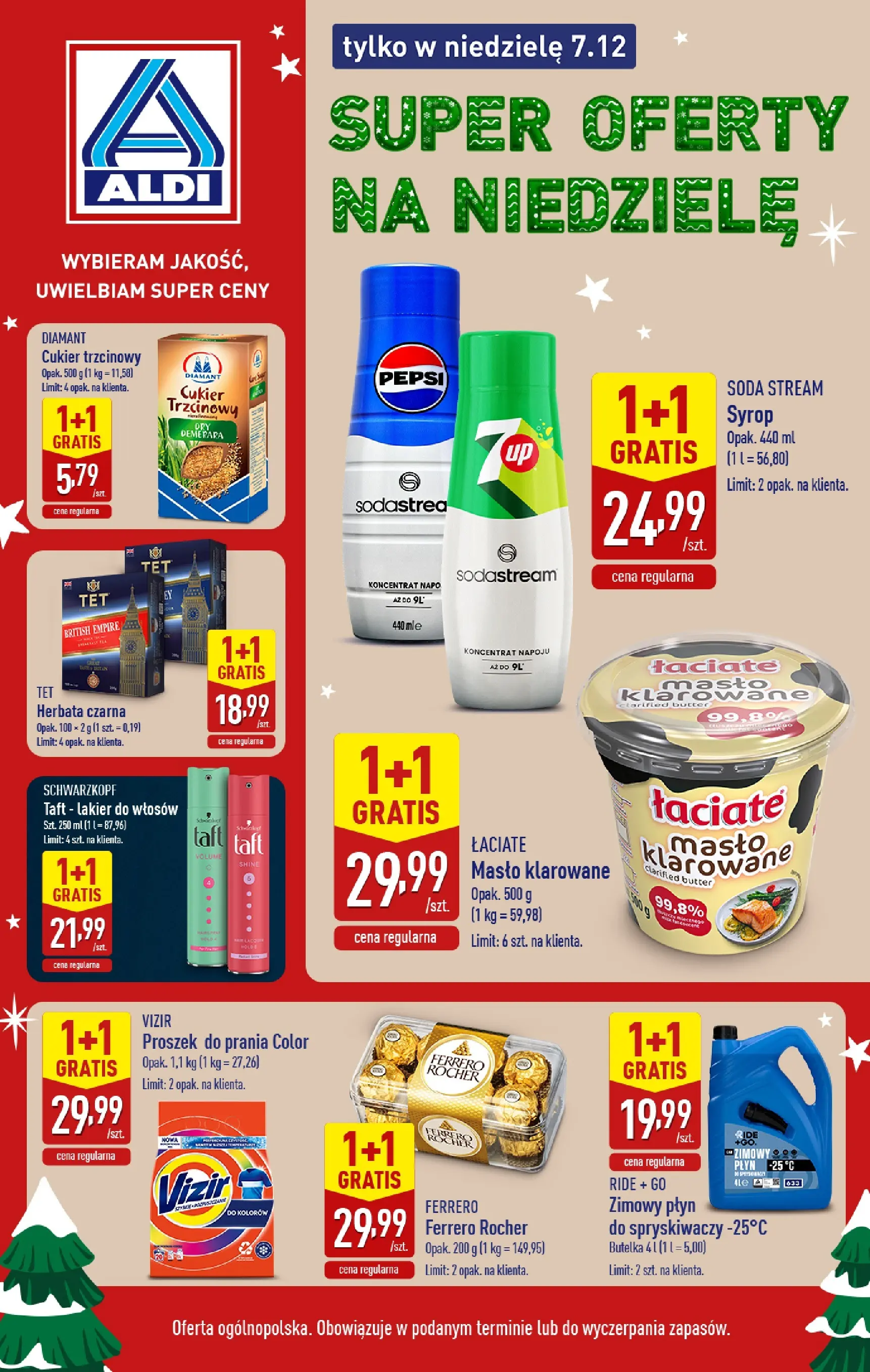 aldi - Gazetka ALDI - Super oferty na niedzielę - ważna od 07.12. do 07.12.