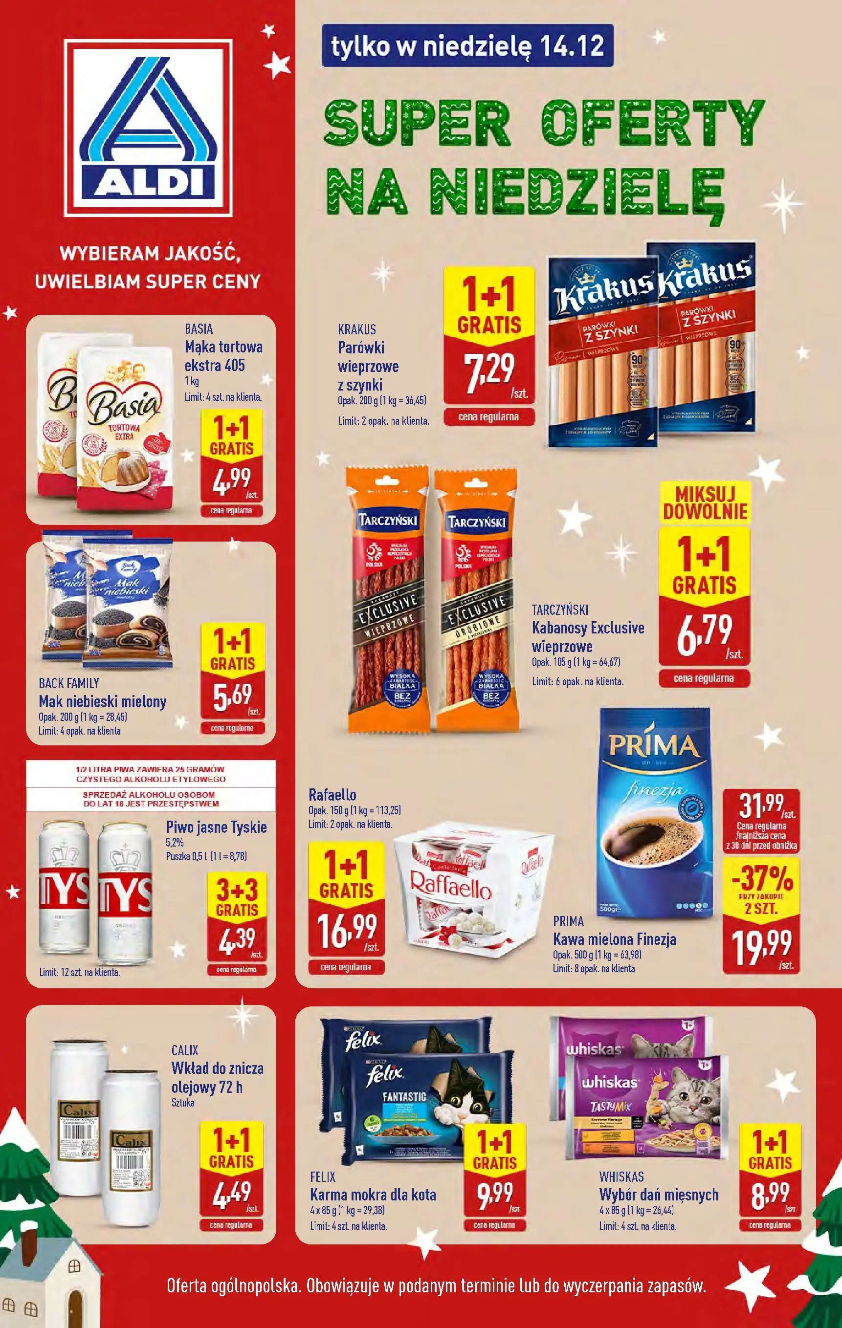 aldi - Gazetka ALDI - Super oferty na niedzielę - ważna od 14.12. do 14.12.
