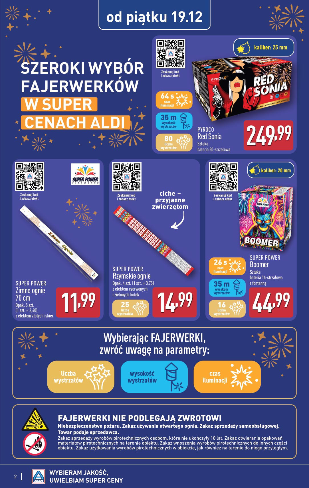 aldi - Gazetka ALDI - Fajerwerki - ważna od 19.12. do 31.12. - page: 2