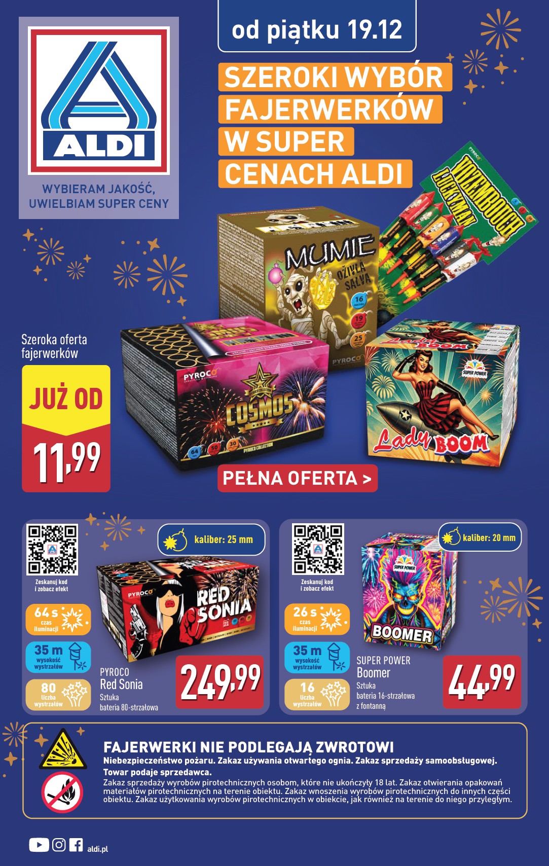 aldi - Gazetka ALDI - Fajerwerki - ważna od 19.12. do 31.12.