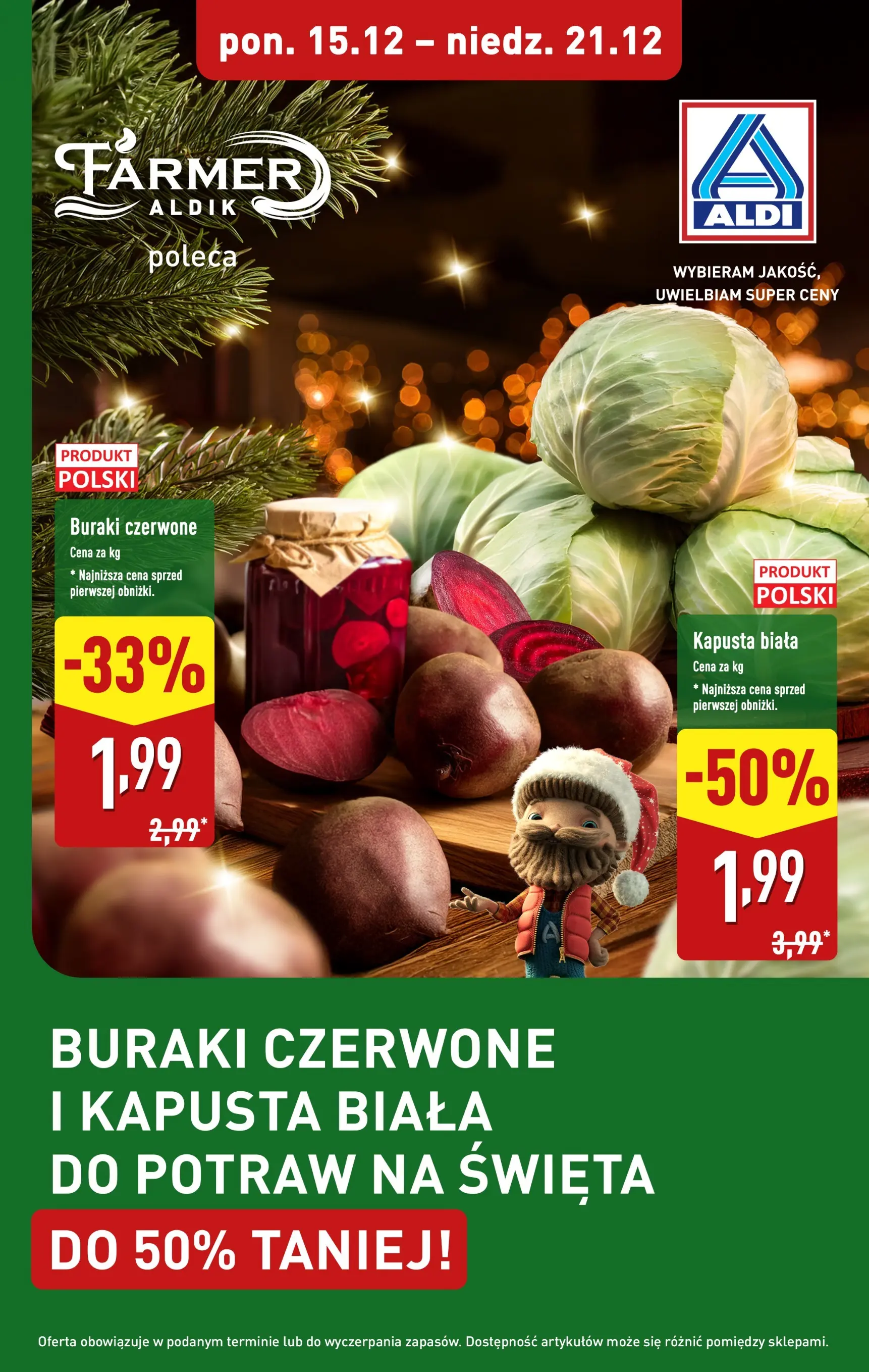aldi - Gazetka ALDI - Buraki i kapusta - ważna od 15.12. do 21.12.