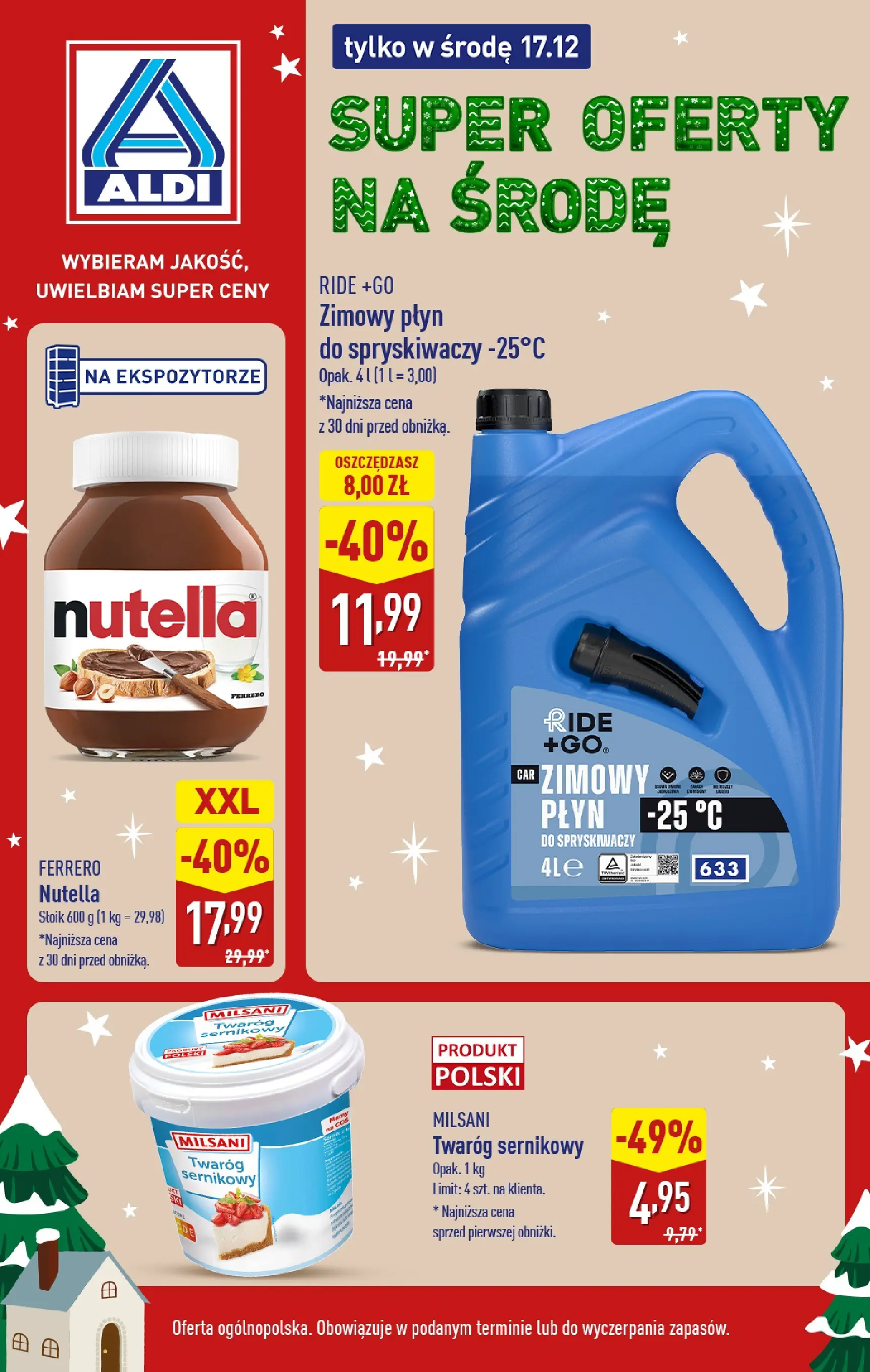 aldi - Gazetka ALDI - Super oferty na środę - ważna od 17.12. do 17.12.