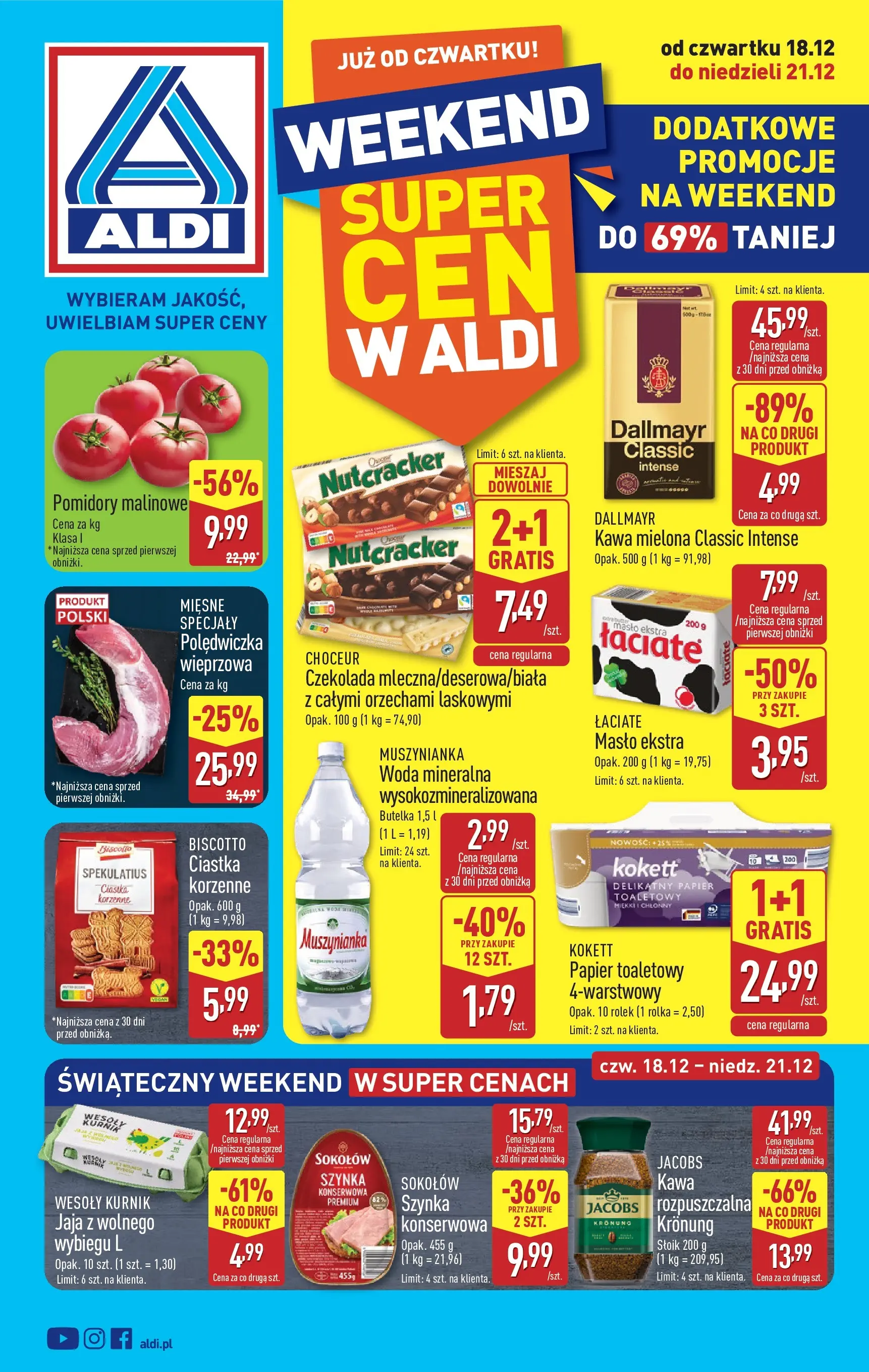 aldi - Gazetka ALDI - Dodatkowe promocje na weekend - ważna od 18.12. do 21.12.