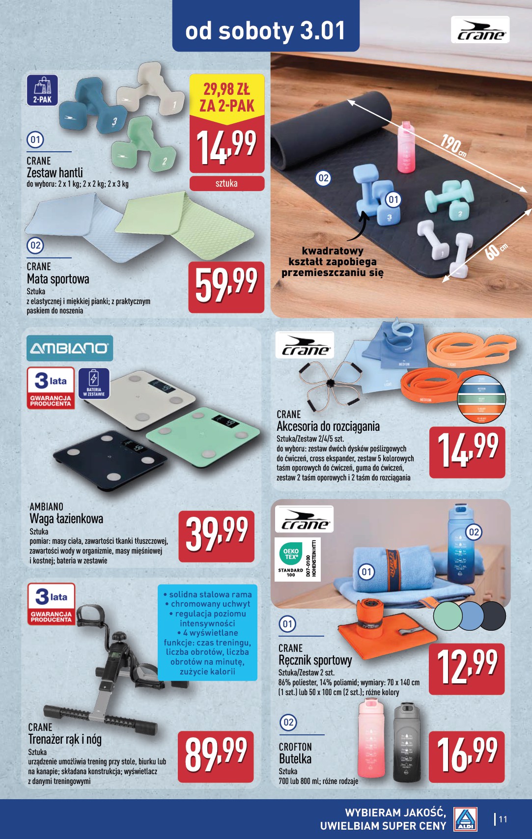 aldi - Gazetka ALDI - Artykuły przemysłowe i tekstylia - ważna od 29.12. do 03.01. - page: 11