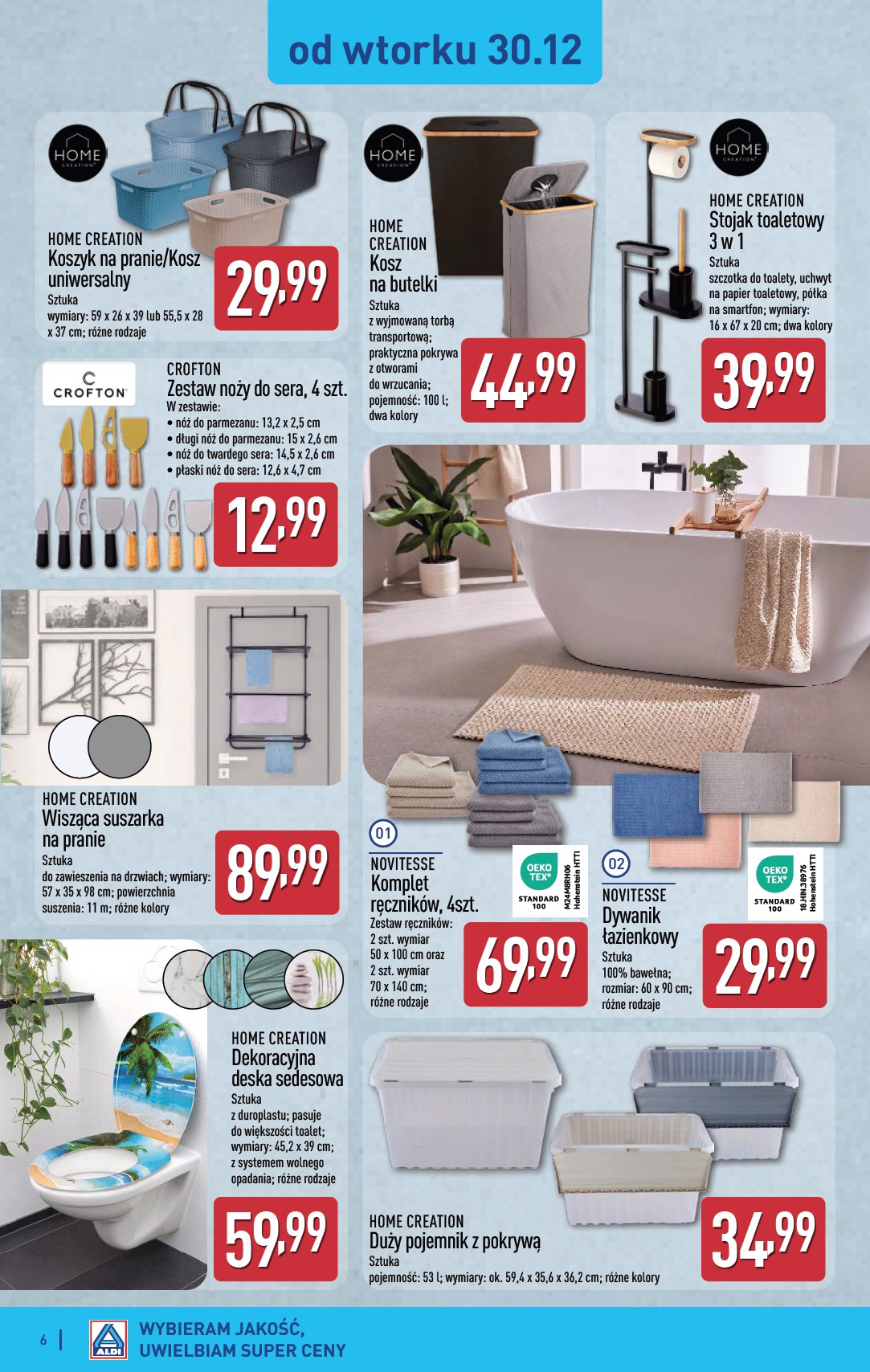 aldi - Gazetka ALDI - Artykuły przemysłowe i tekstylia - ważna od 29.12. do 03.01. - page: 6