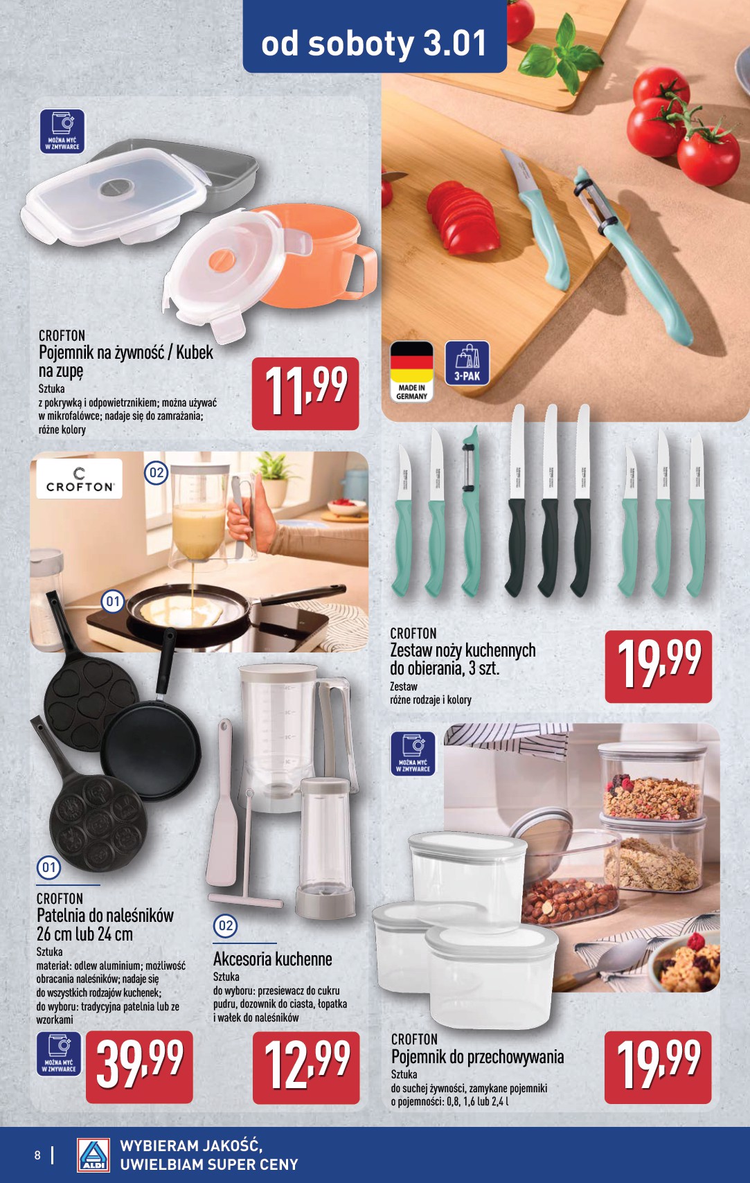 aldi - Gazetka ALDI - Artykuły przemysłowe i tekstylia - ważna od 29.12. do 03.01. - page: 8