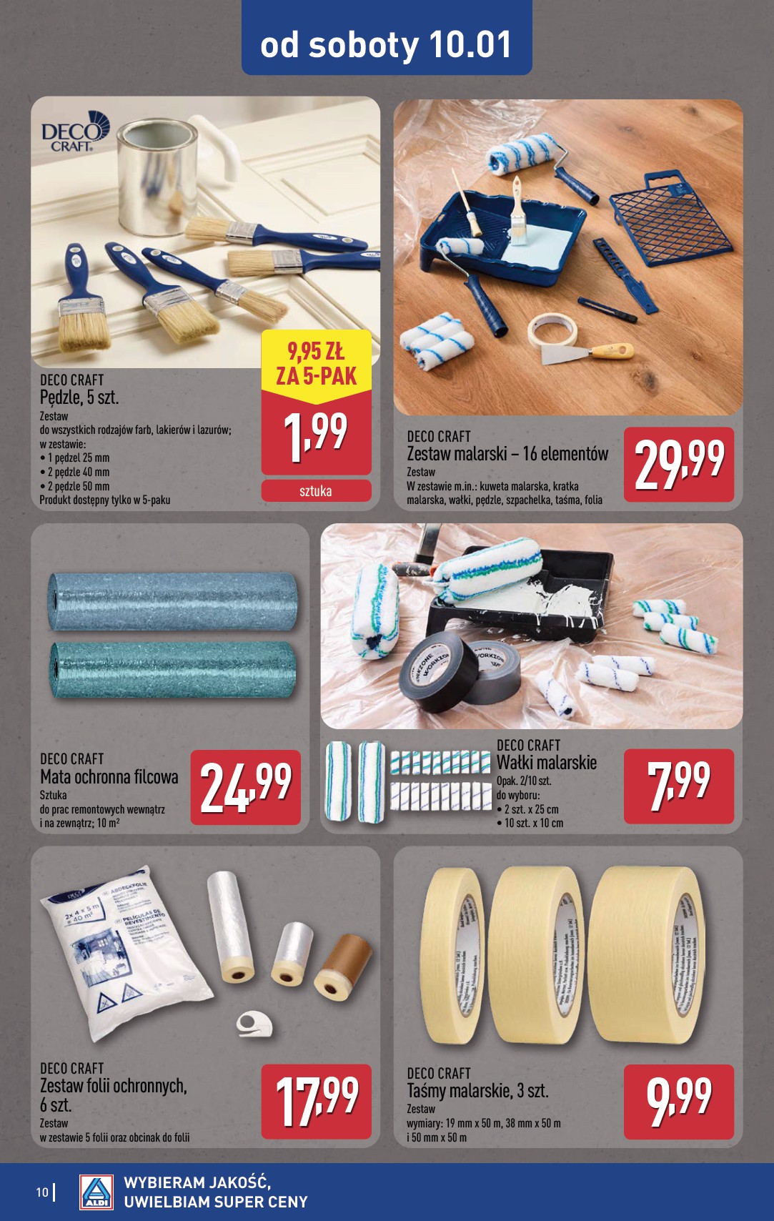 aldi - Gazetka ALDI - Artykuły przemysłowe i tekstylia - ważna od 07.01. do 10.01. - page: 10