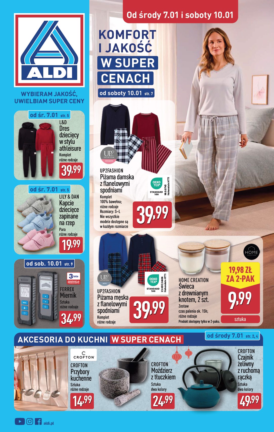 aldi - Gazetka ALDI - Artykuły przemysłowe i tekstylia - ważna od 07.01. do 10.01.