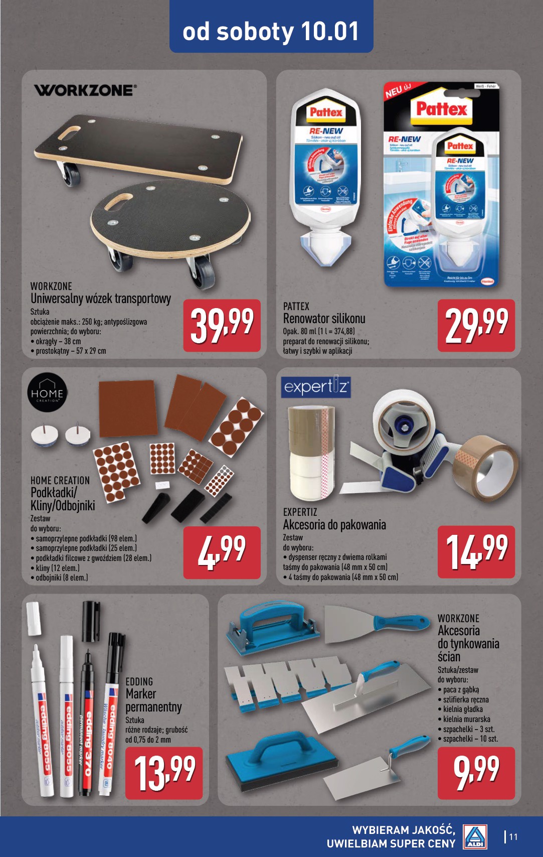 aldi - Gazetka ALDI - Artykuły przemysłowe i tekstylia - ważna od 07.01. do 10.01. - page: 11