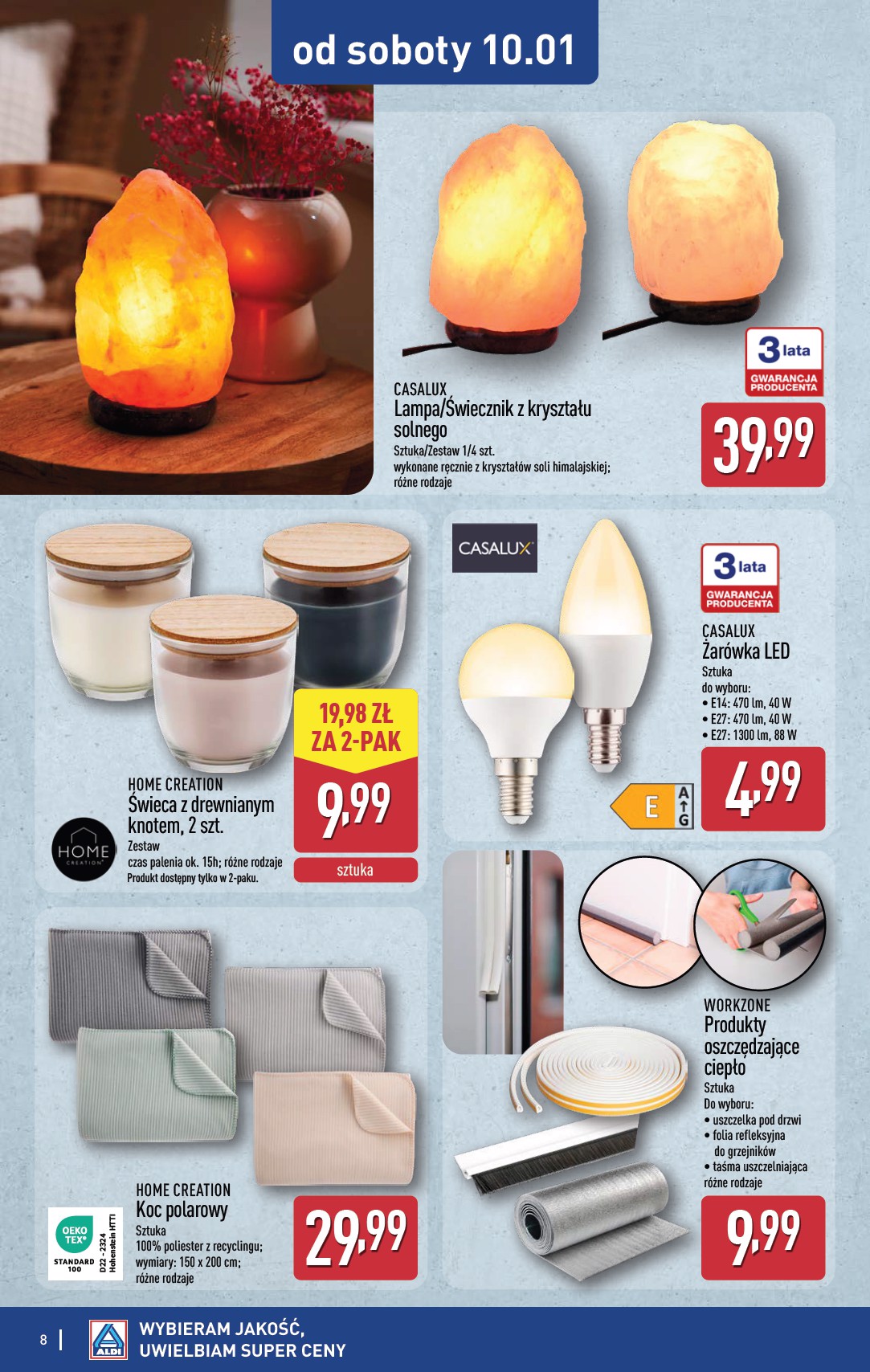 aldi - Gazetka ALDI - Artykuły przemysłowe i tekstylia - ważna od 07.01. do 10.01. - page: 8