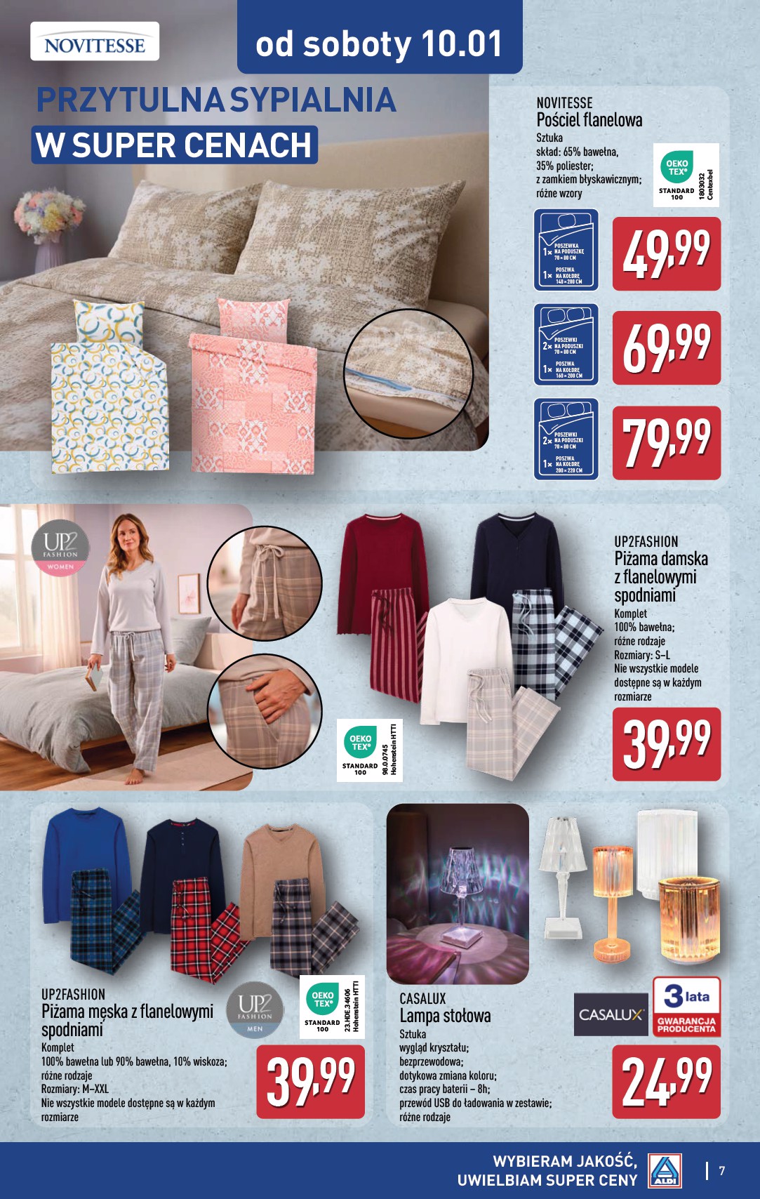 aldi - Gazetka ALDI - Artykuły przemysłowe i tekstylia - ważna od 07.01. do 10.01. - page: 7