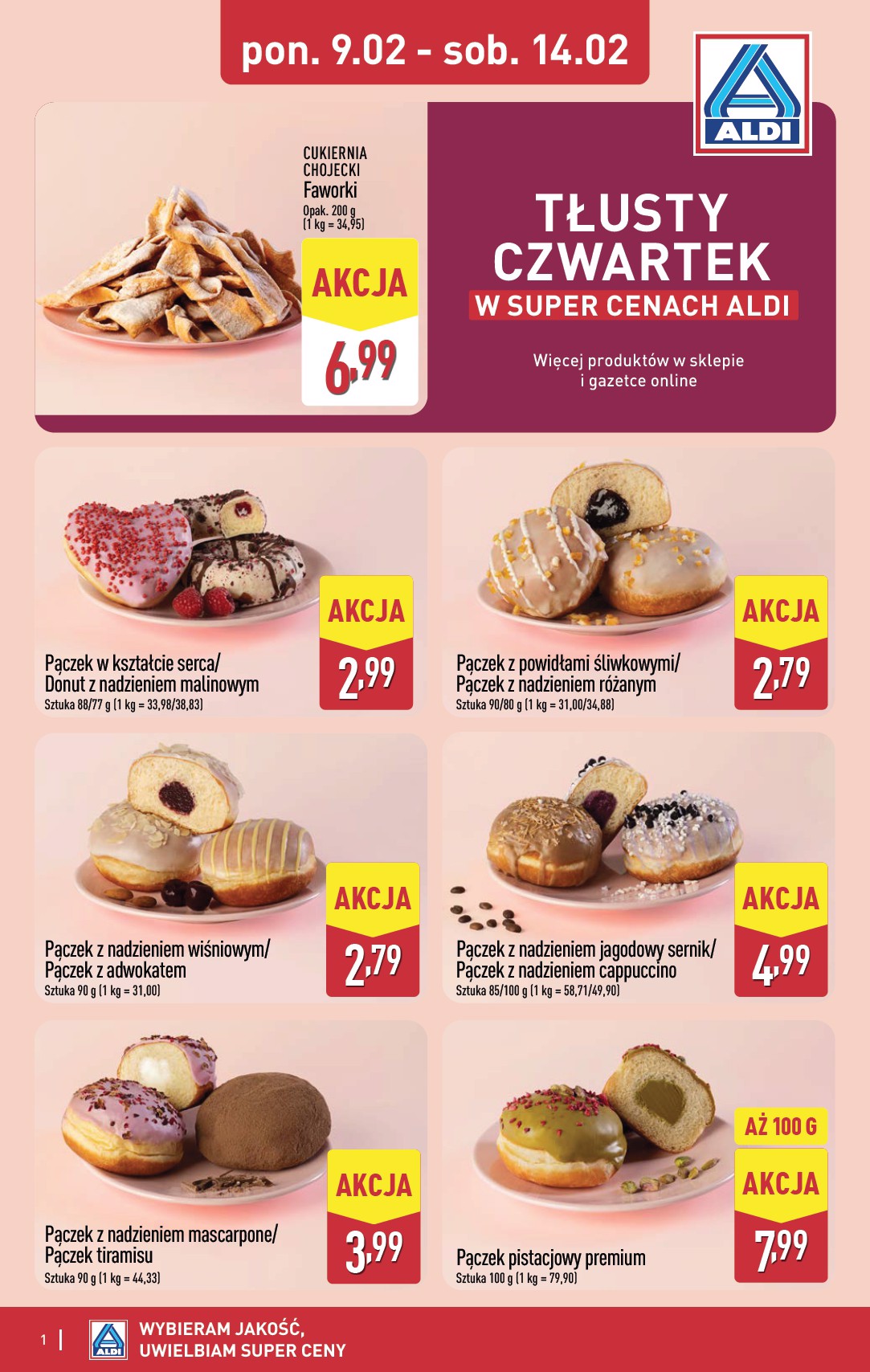 aldi - Gazetka ALDI - Tłusty czwartek - ważna od 09.02.2026 do 14.02.2026