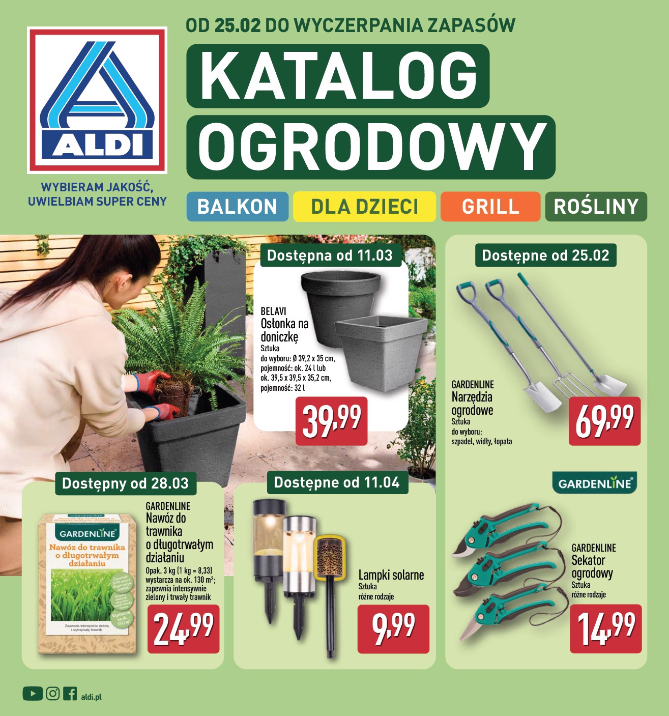 aldi - Gazetka ALDI - Katalog ogrodowy - ważna od 25.02.2026 do 31.05.2026