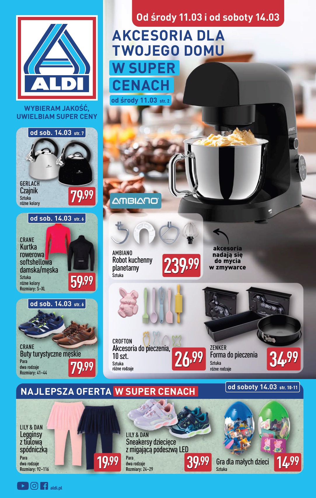 aldi - Gazetka ALDI - Artykuły przemysłowe i tekstylia - ważna od 11.03.2026 do 14.03.2026