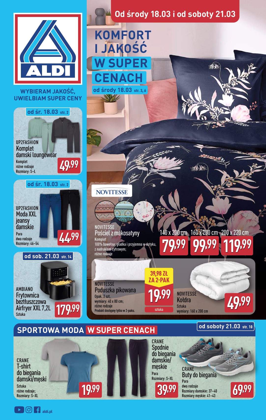 aldi - Gazetka ALDI - Artykuły przemysłowe i tekstylia - ważna od 18.03.2026 do 21.03.2026 - page: 1