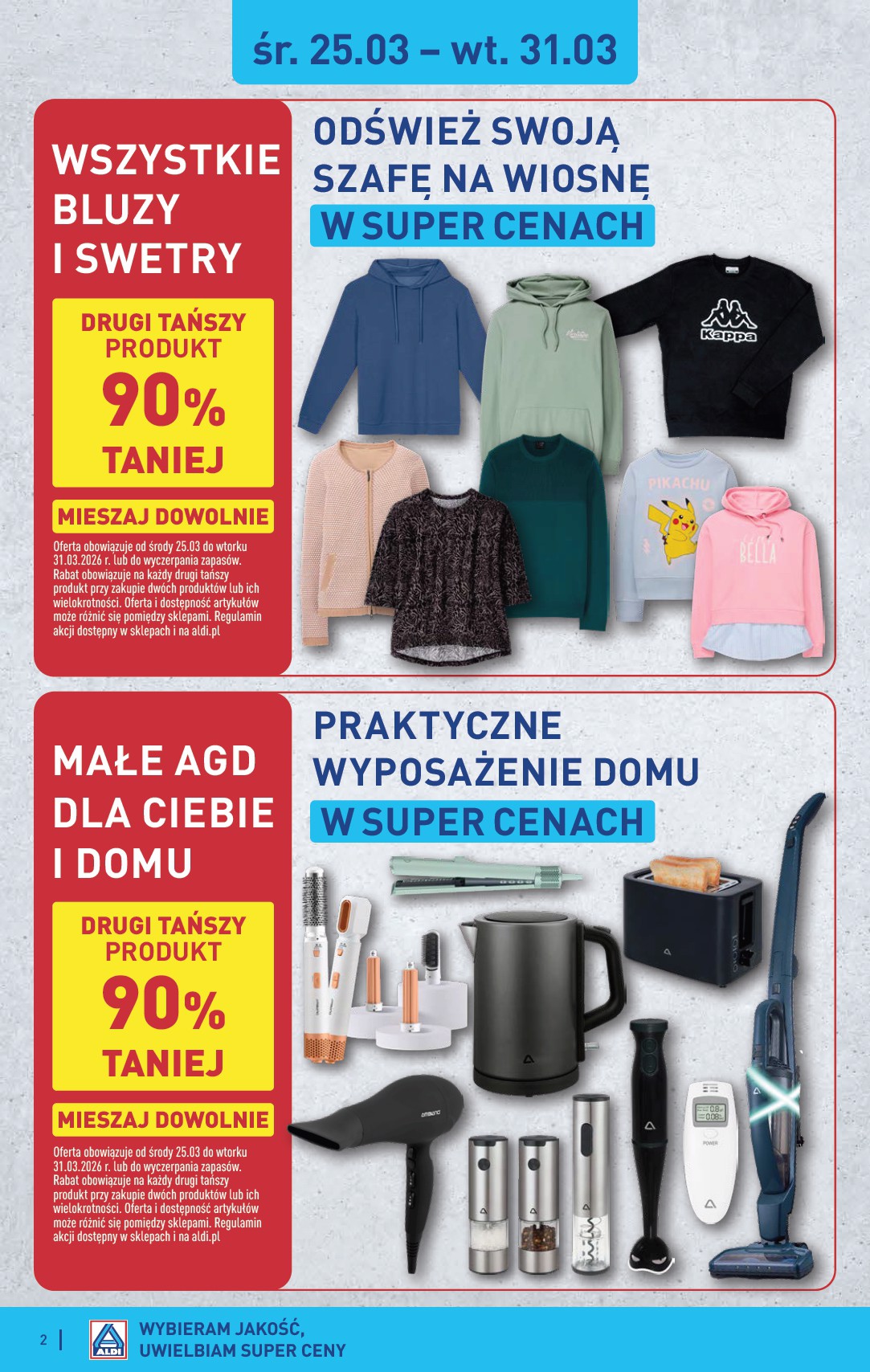 aldi - Gazetka ALDI - Artykuły przemysłowe i tekstylia - ważna od 25.03.2026 do 28.03.2026 - page: 2